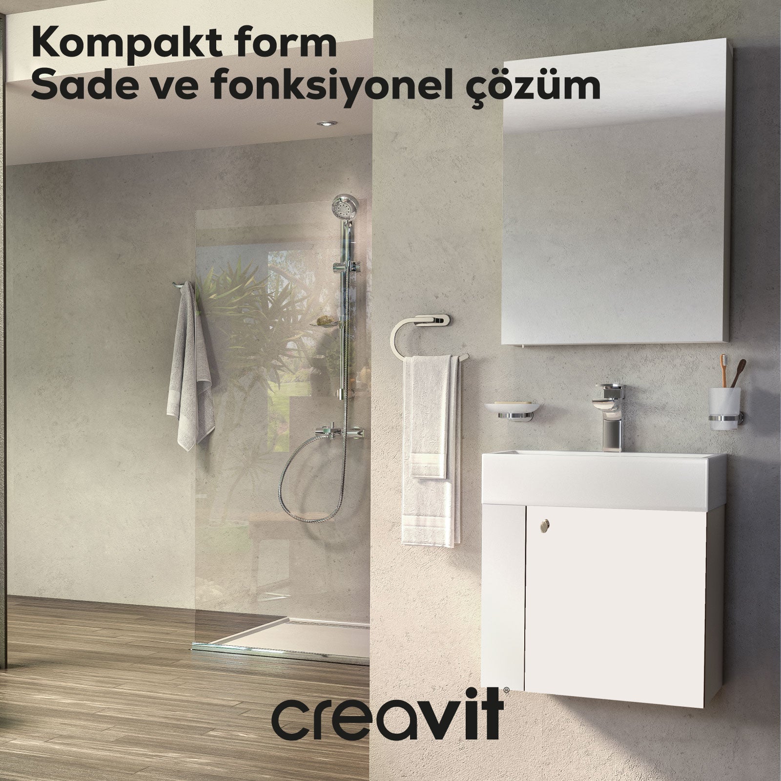 Font Sink Cabinet 50 cm White