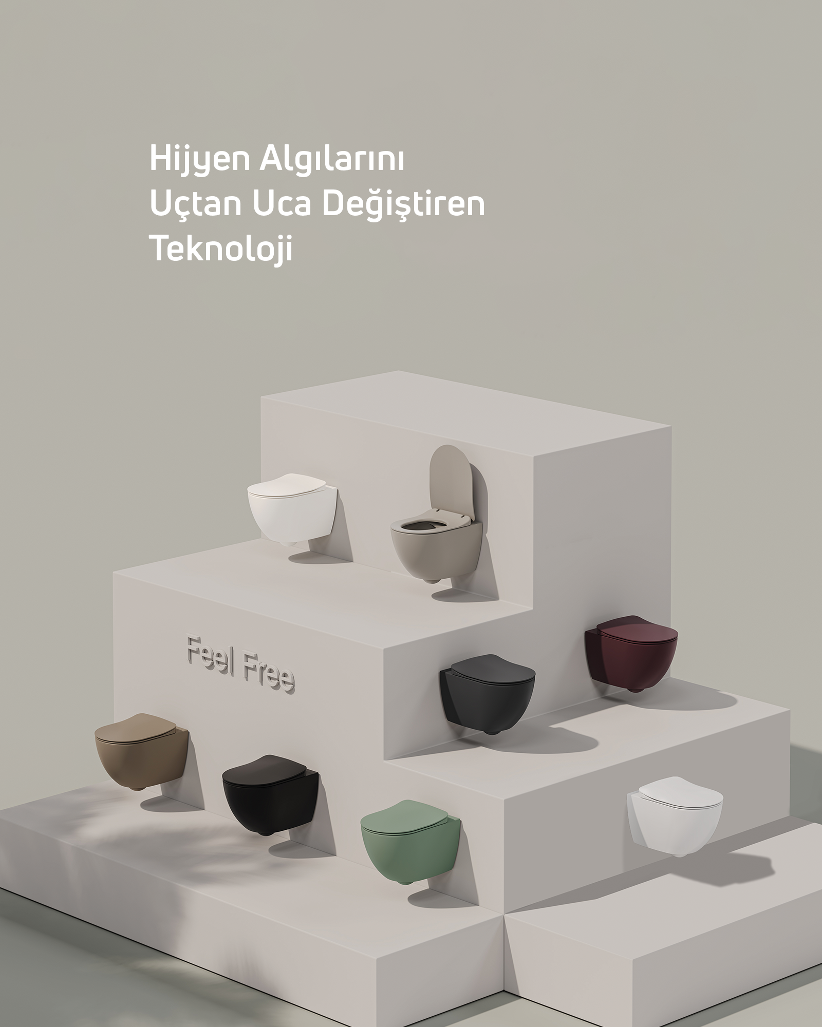 Free Rim-Off Asma Klozet Beyaz