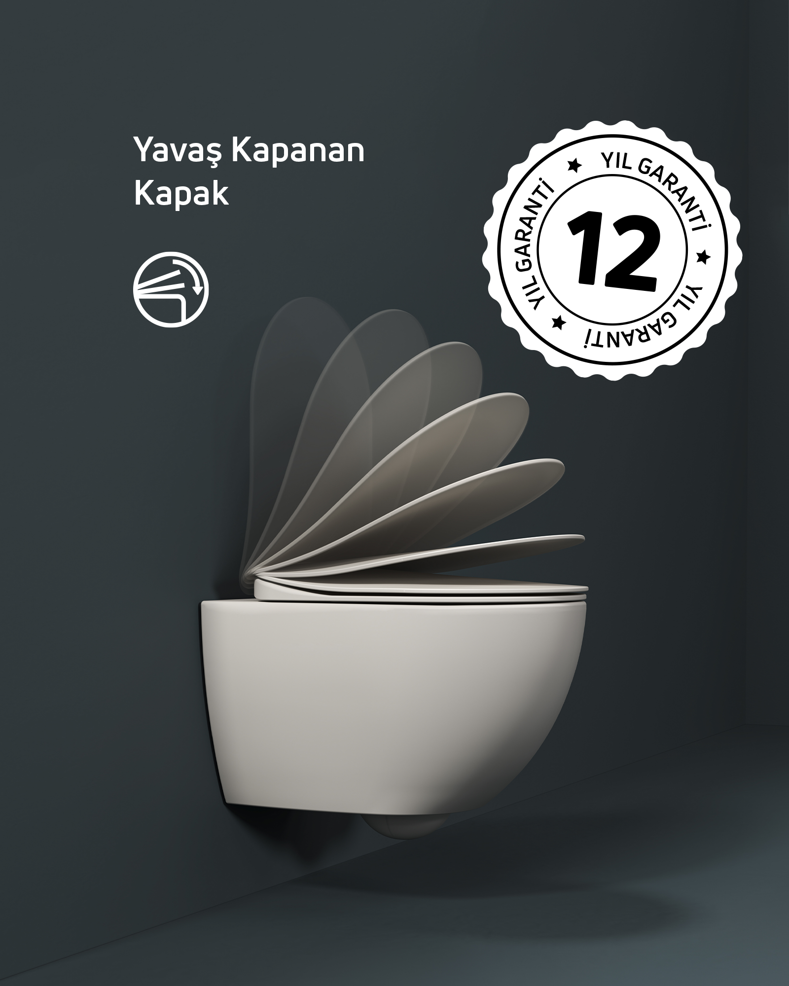 Free Rim-Off Asma Klozet Beyaz