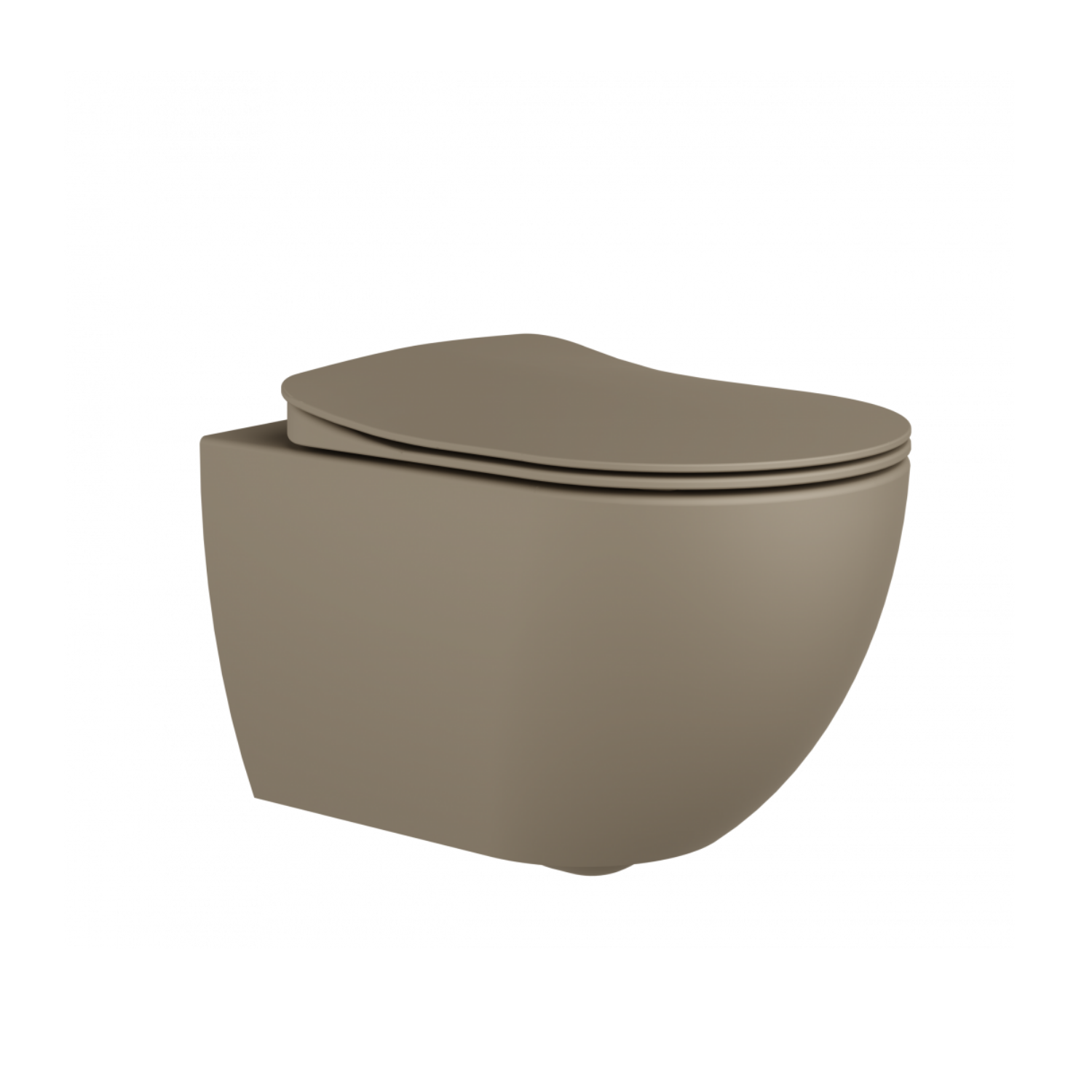Free Rim-Off Wall Hung WC Mat Cappuccino
