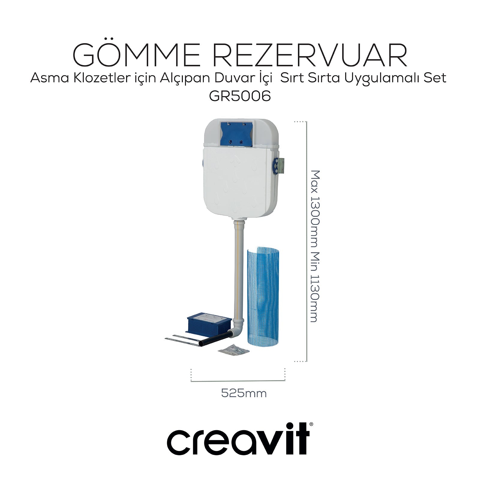 Gömme Rezervuar 3/6 Tuvalet Taşı Uyumlu