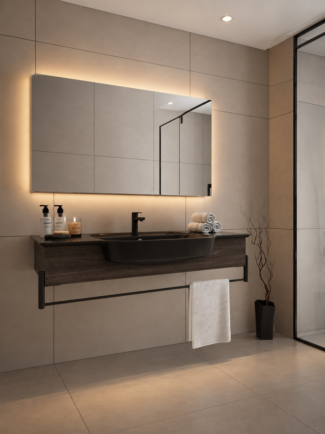 Kaya Lavabo Dolabı 100 Cm Cabana