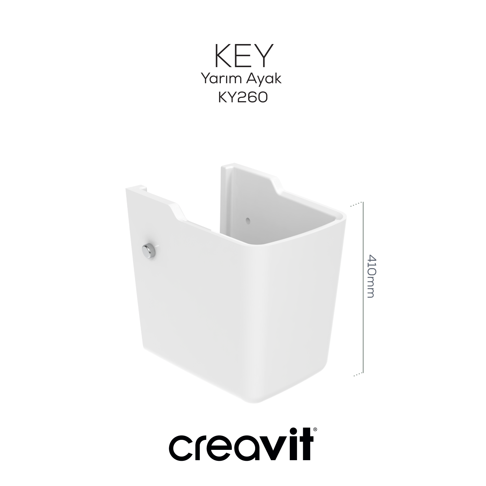 Key Yarım Ayak Beyaz