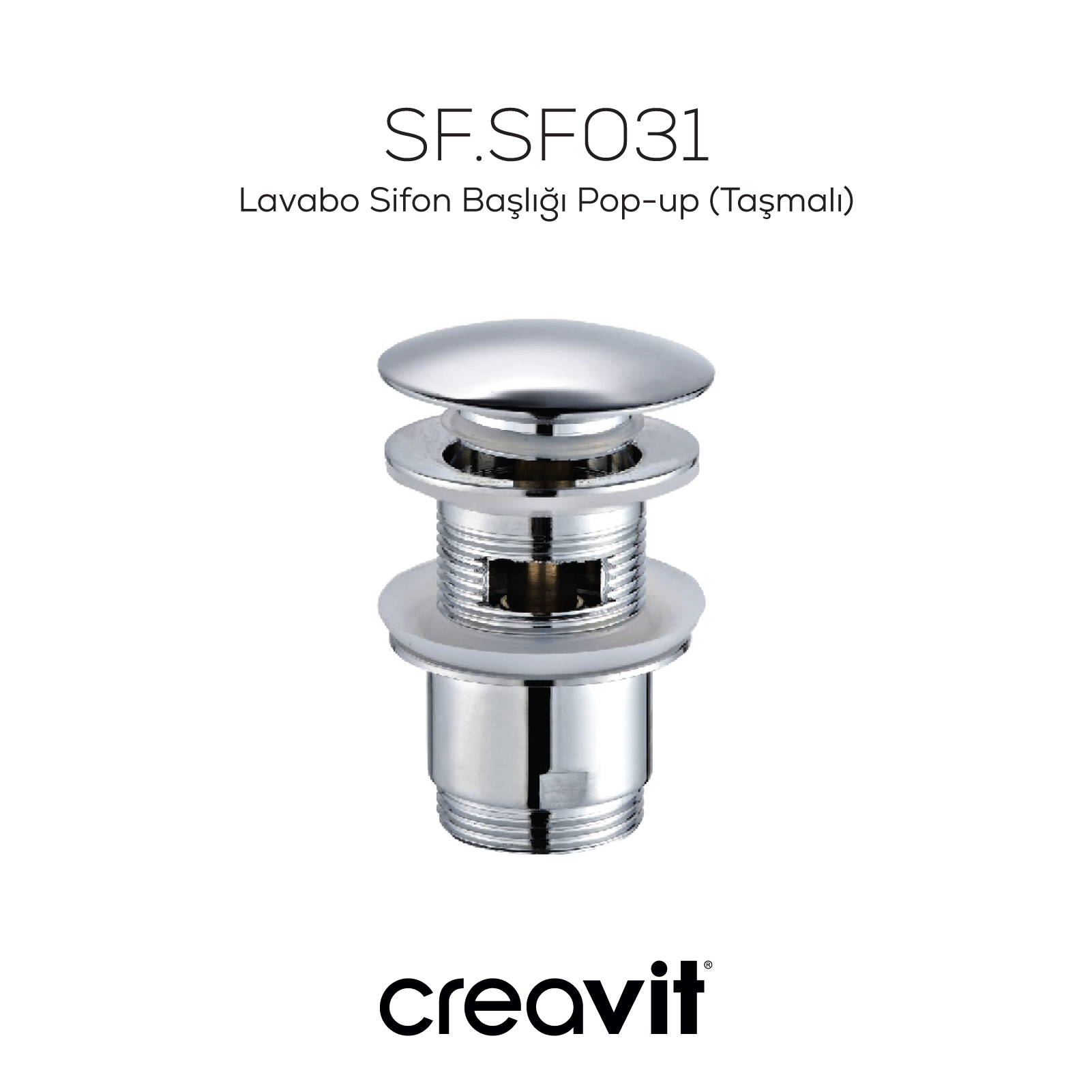 Sink Siphon Head Pop-up (Overflow)