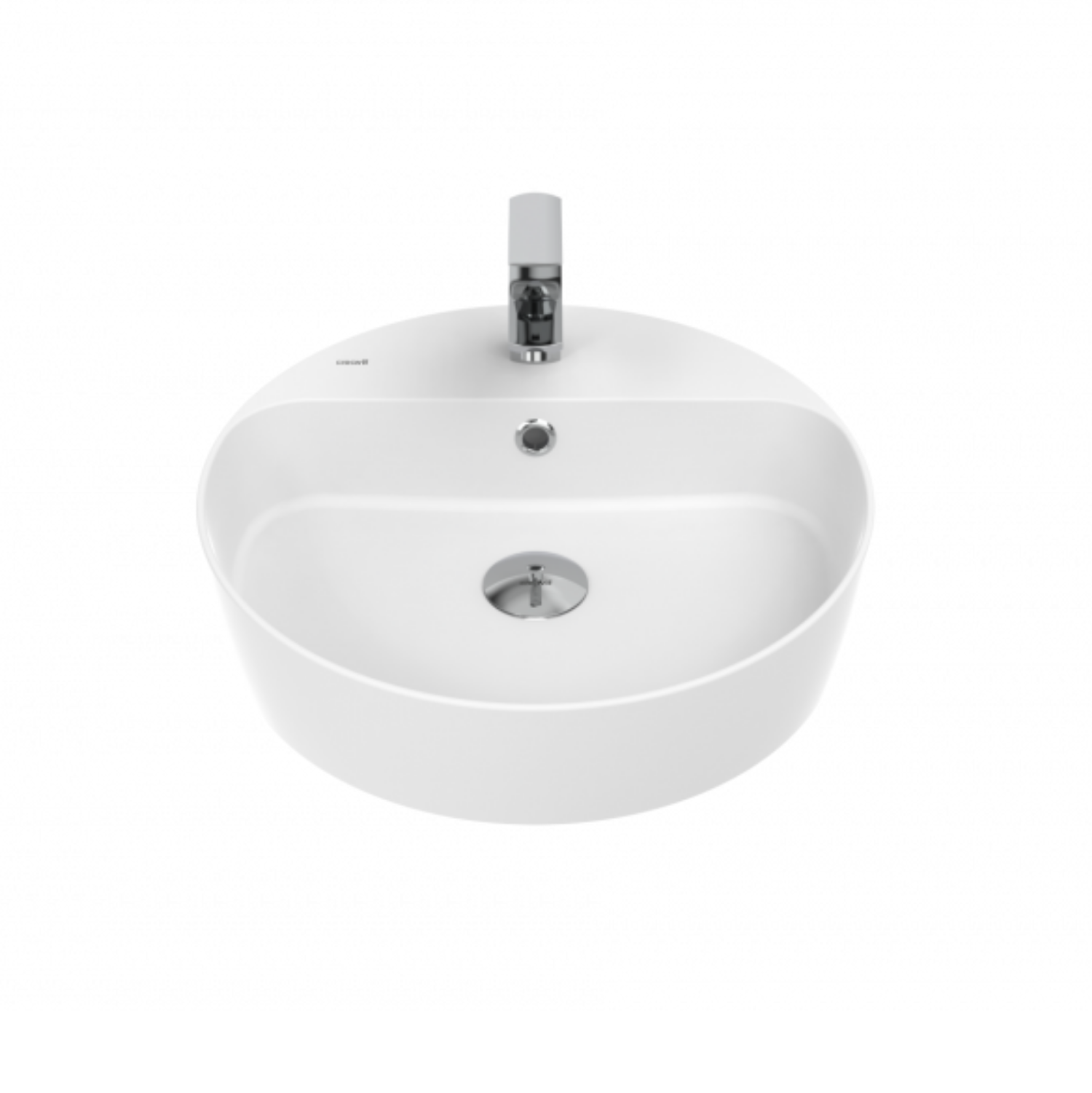 Loop 45cm Table Top Bowl Sink White