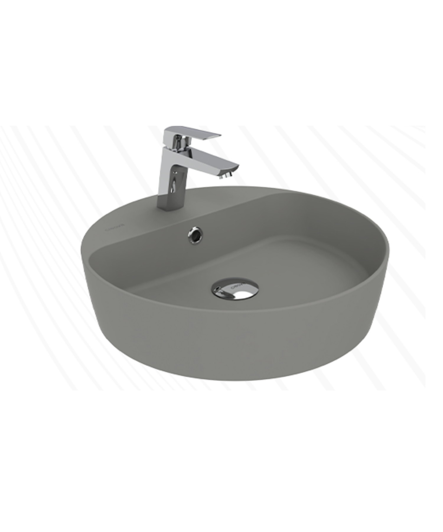 Loop 45cm Masa Üstü Çanak Lavabo Extra Cool Grey