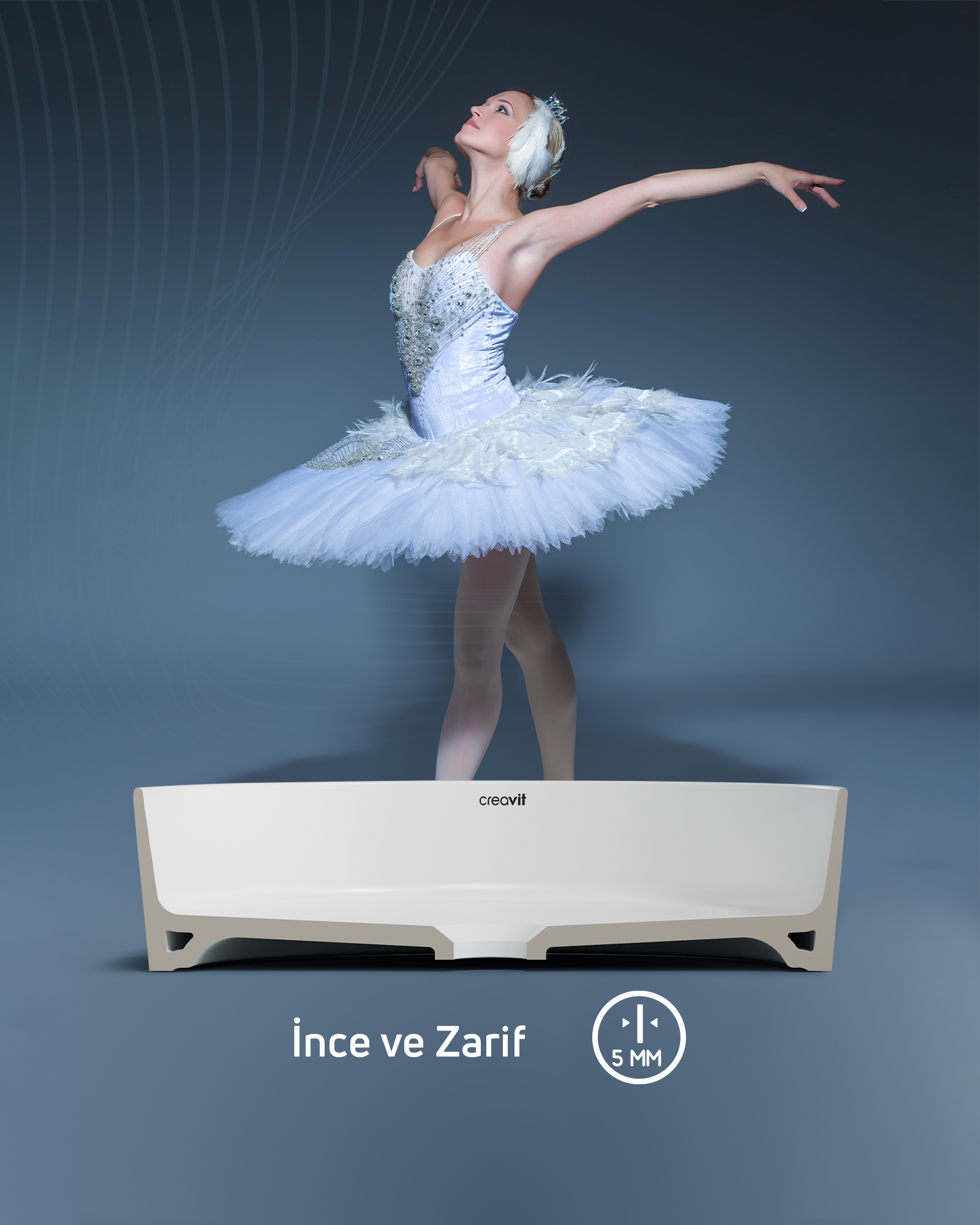 Loop Yuvarlak Çanak Lavabo Ø45 cm Mat Cappuccino