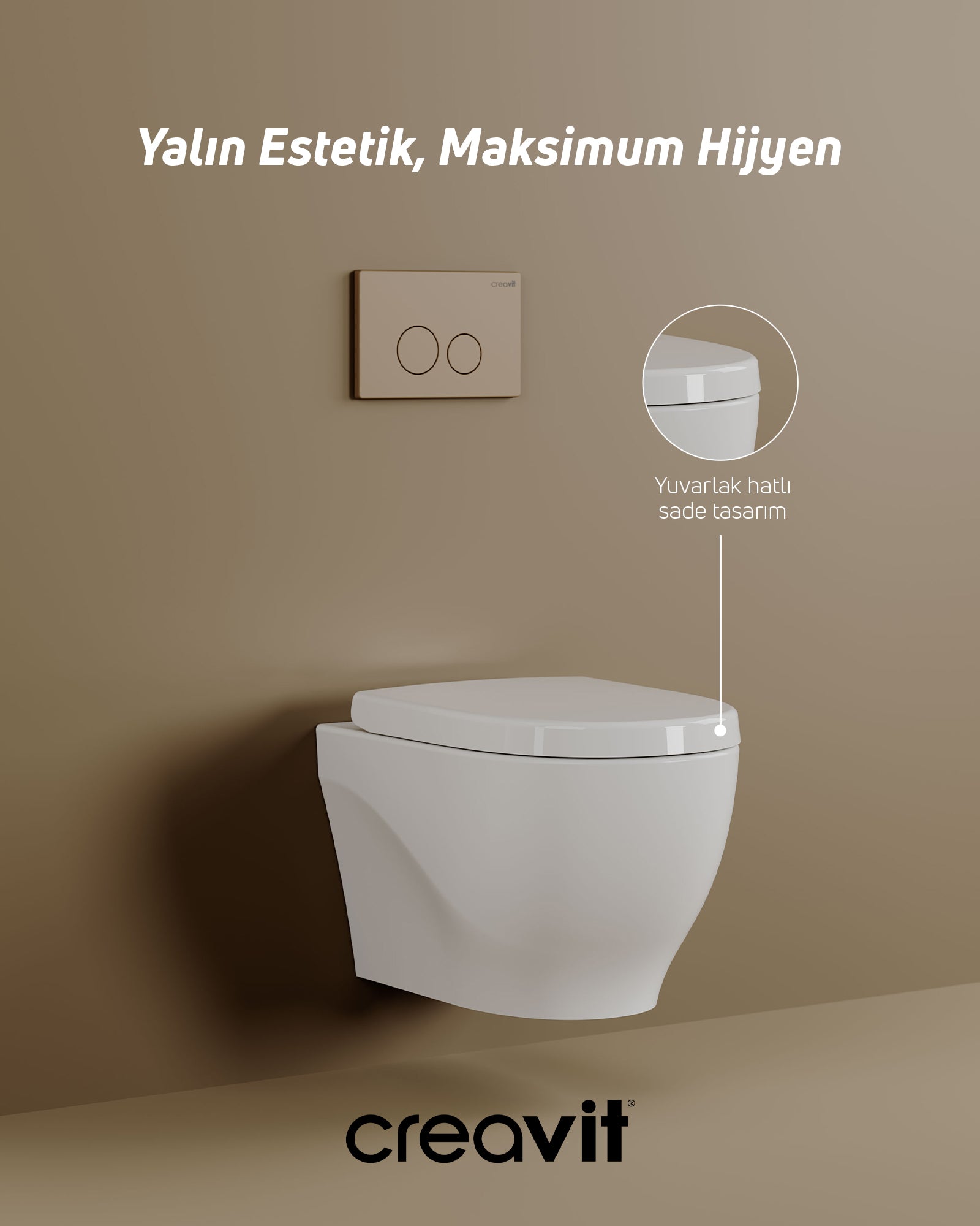 Mare Rim-Off Asma Klozet v Duroplast Kapak Set