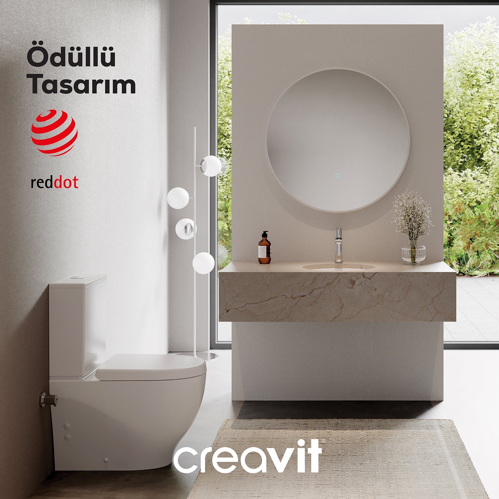 Mare Rim-Off Duvara Dayalı Klozet Beyaz