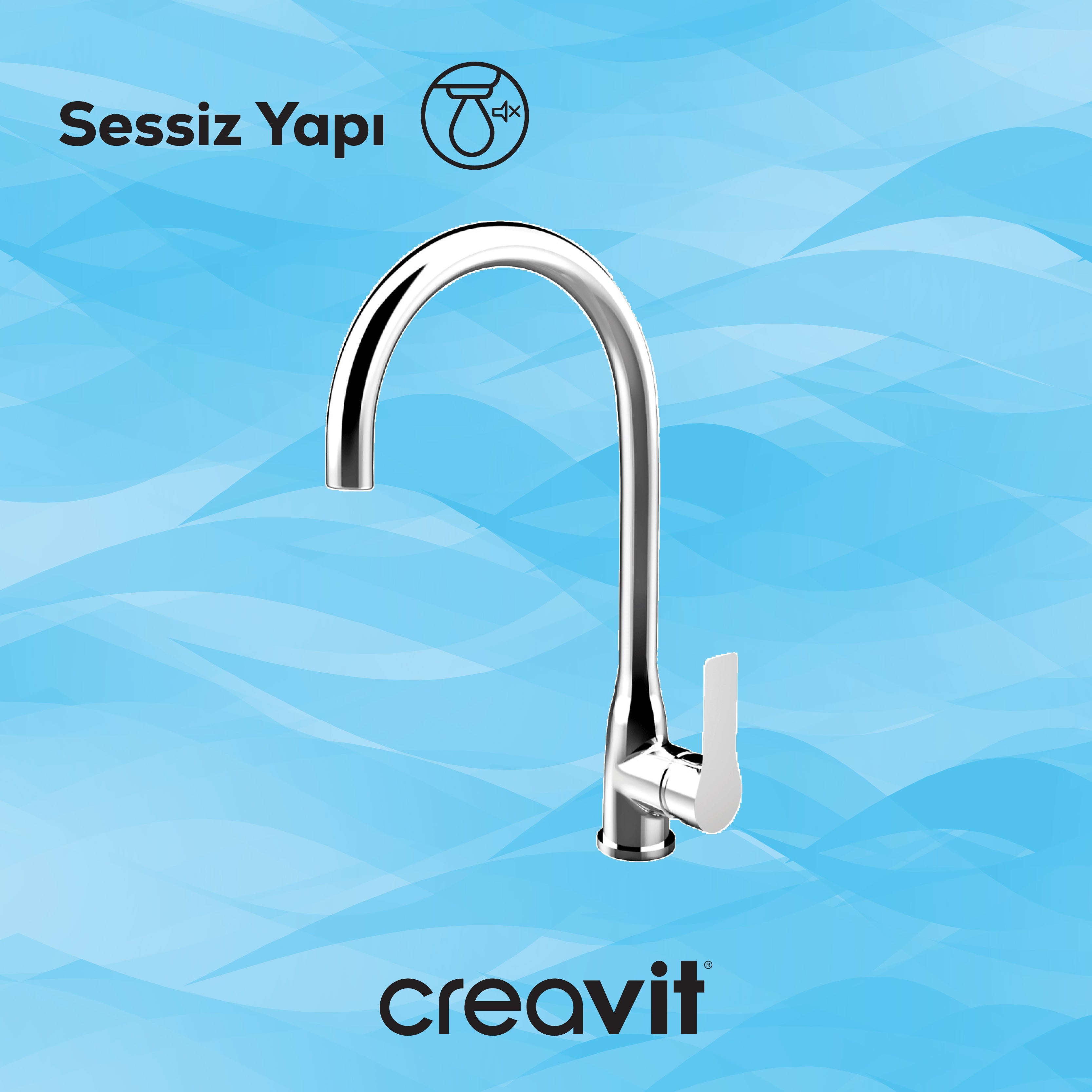 Nero Kitchen Faucet Chrome