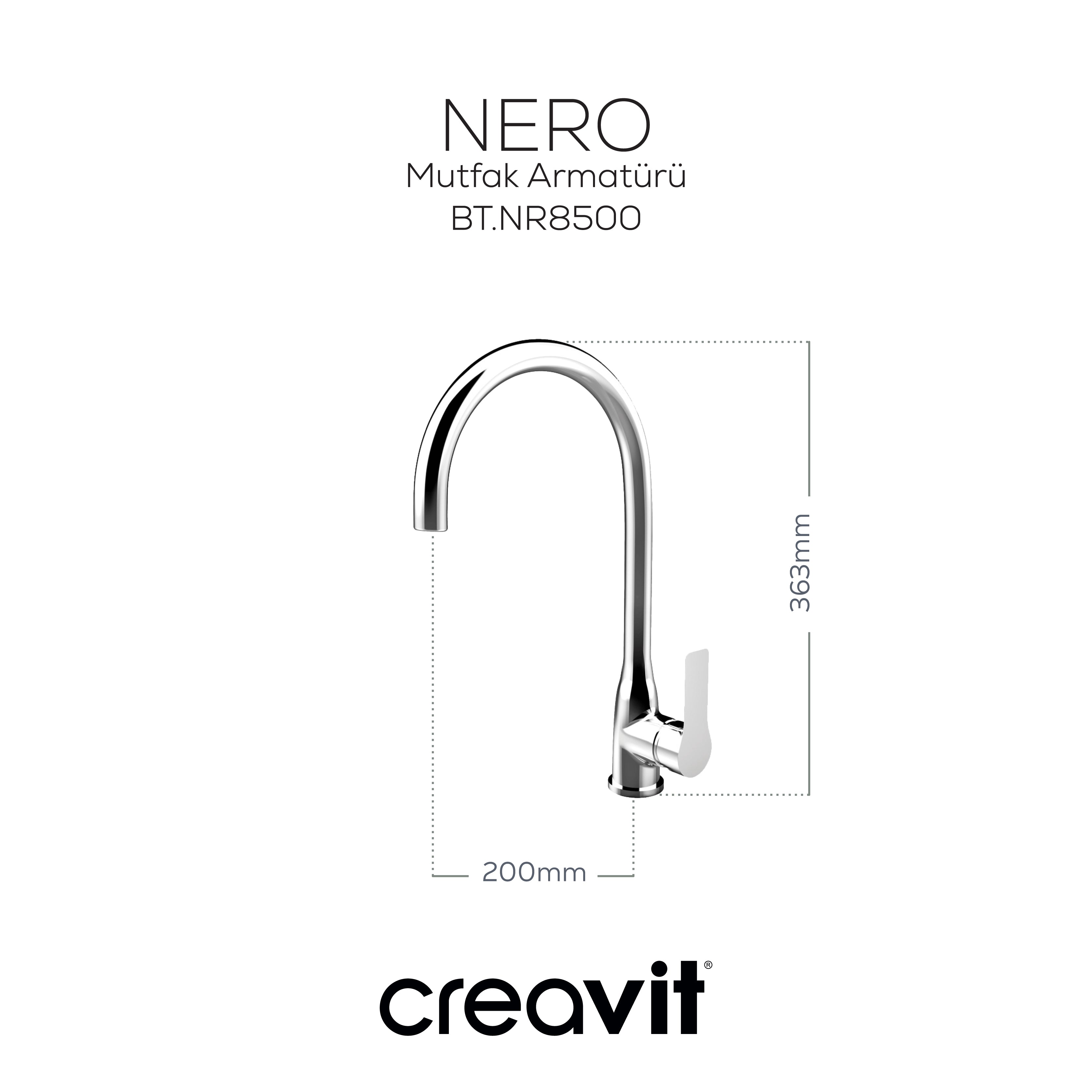Nero Kitchen Faucet Chrome