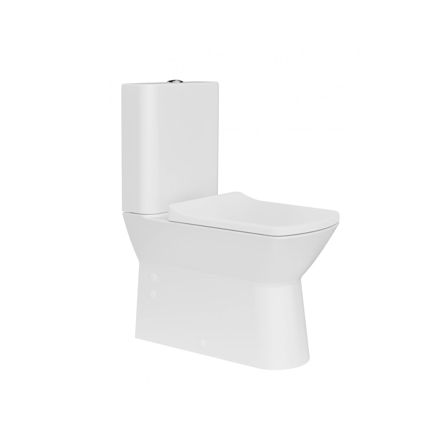 Nova Rimless Back to Wall Toilet + Thermoplast Slow-Close Toilet Seat White - Set