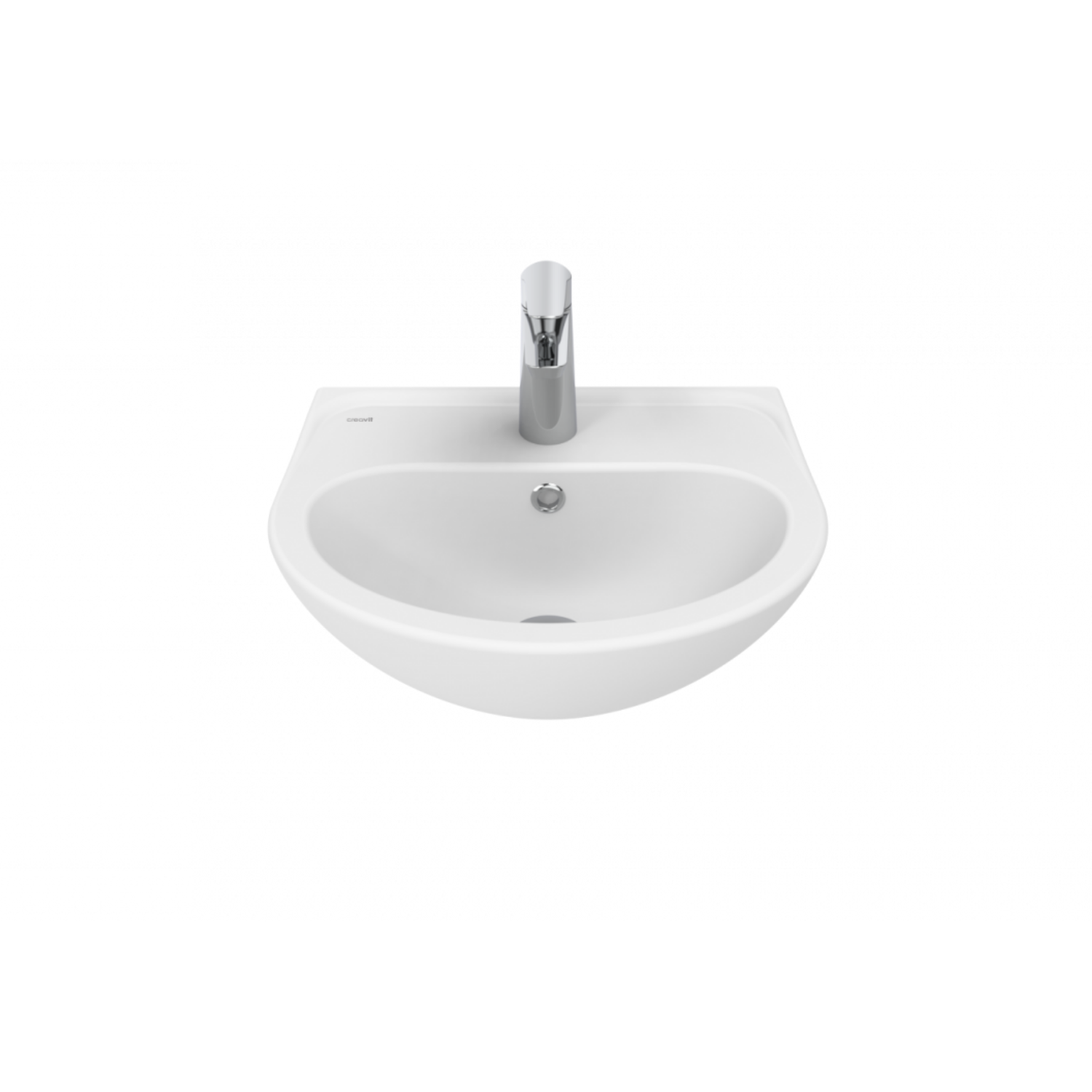Oval Lavabo 36*45cm Duvara Dayalı Beyaz
