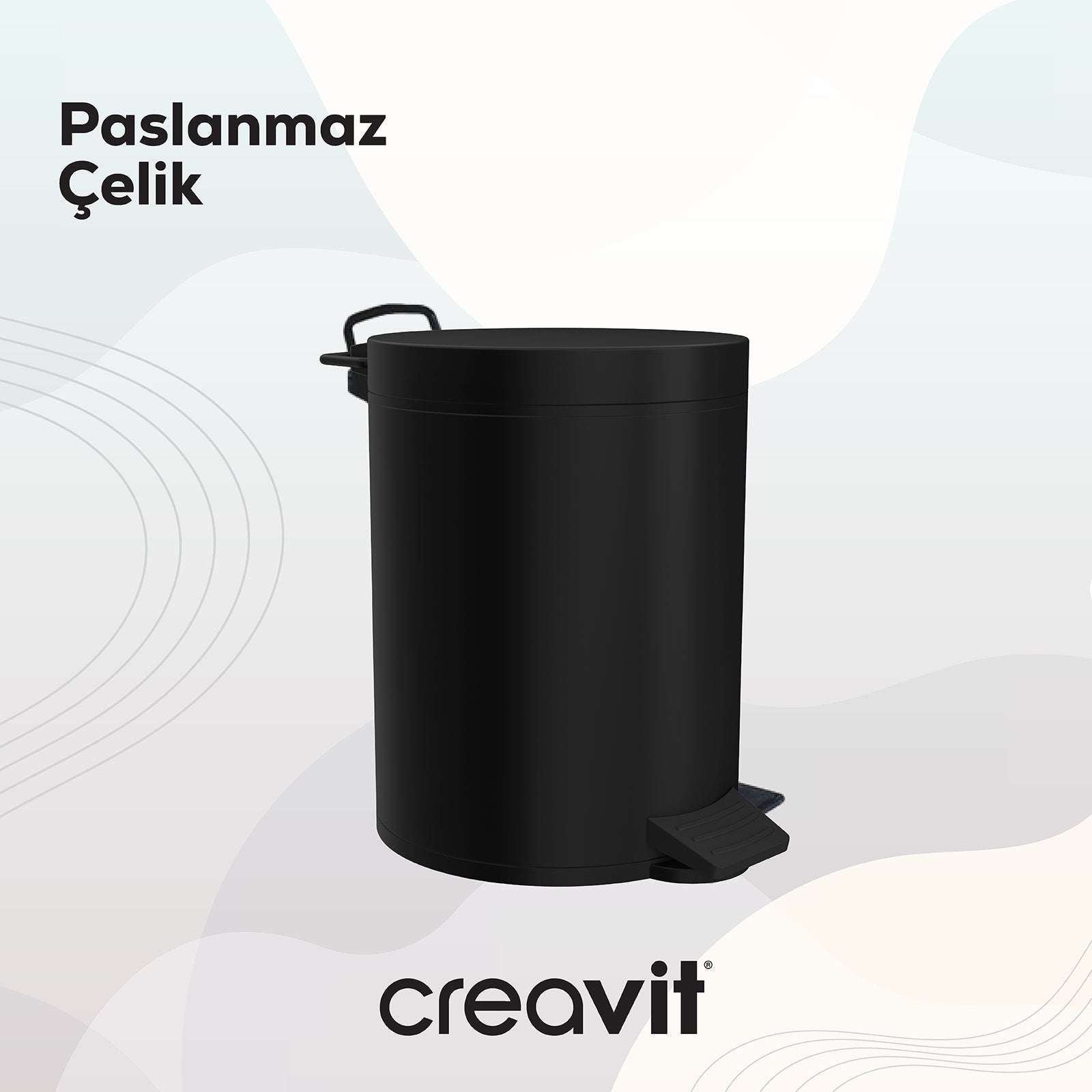 Pedal Trash Can (5 Lt) Matte Black