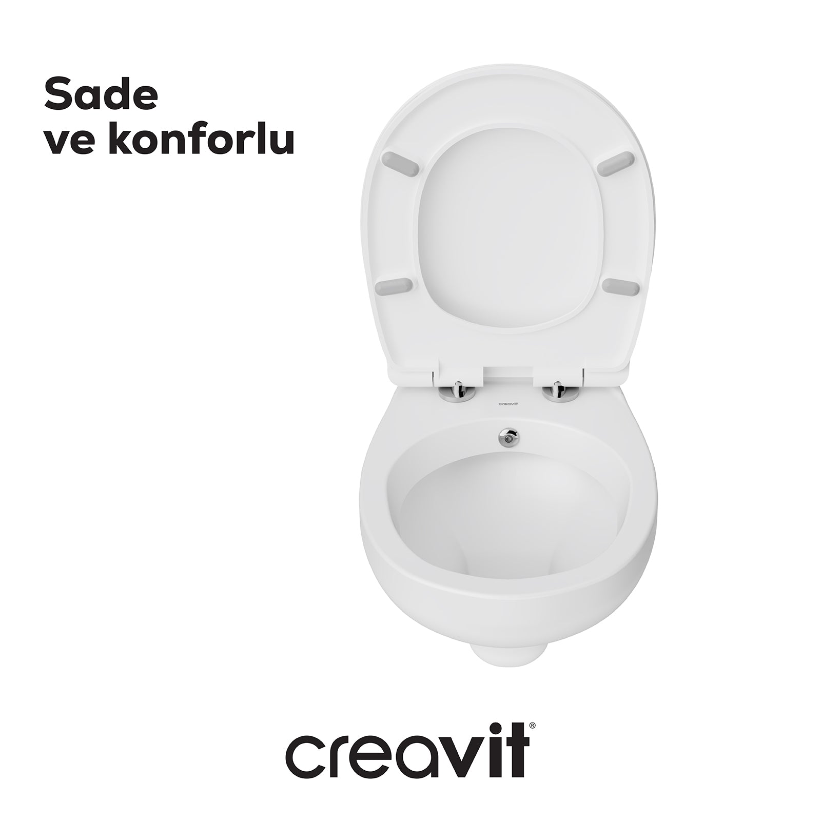 Perla Wand-WC + Thermoplast Slow-Close WC-Sitz Weiß - Set