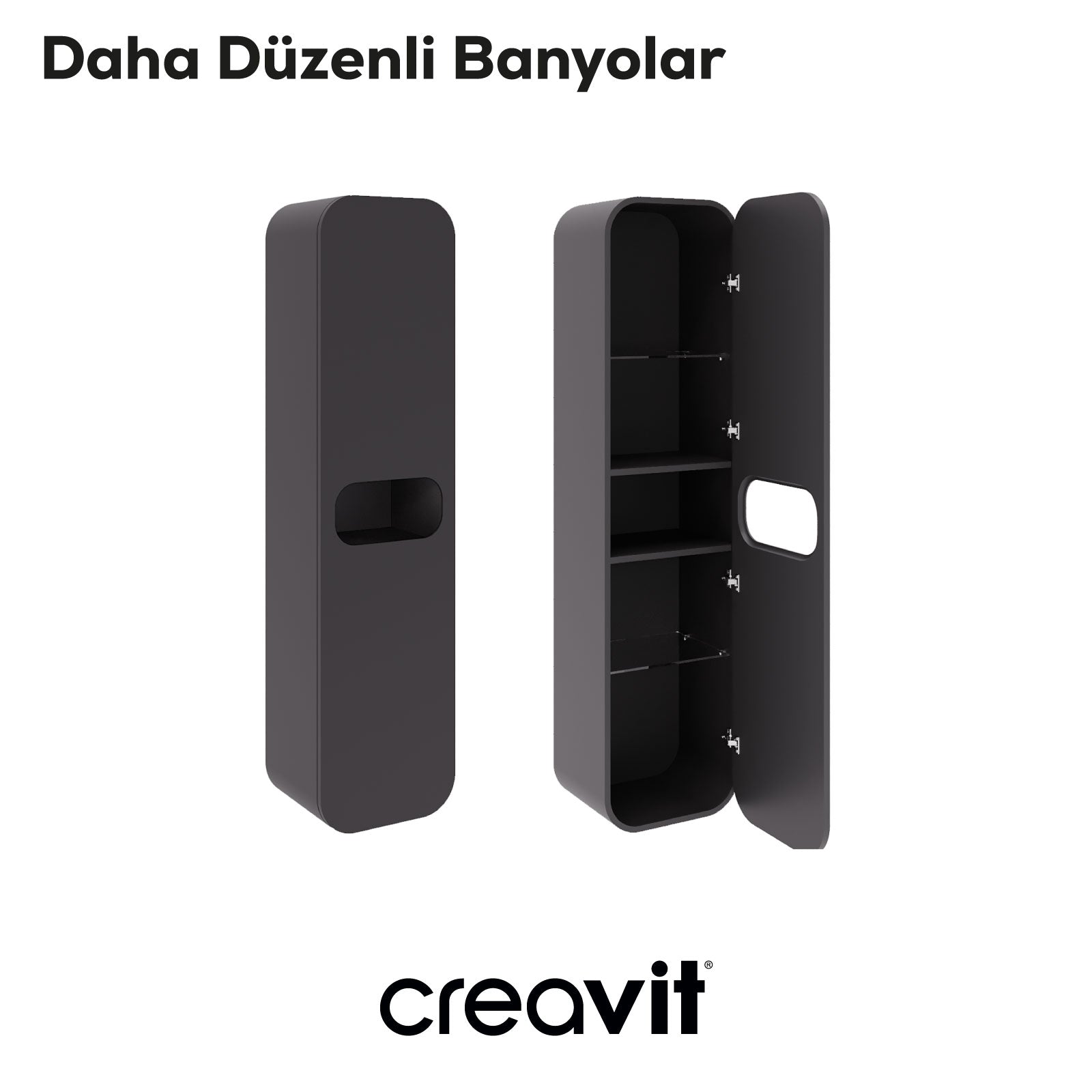Pion Boy Dolabı 40*160 cm Mat Antrasit