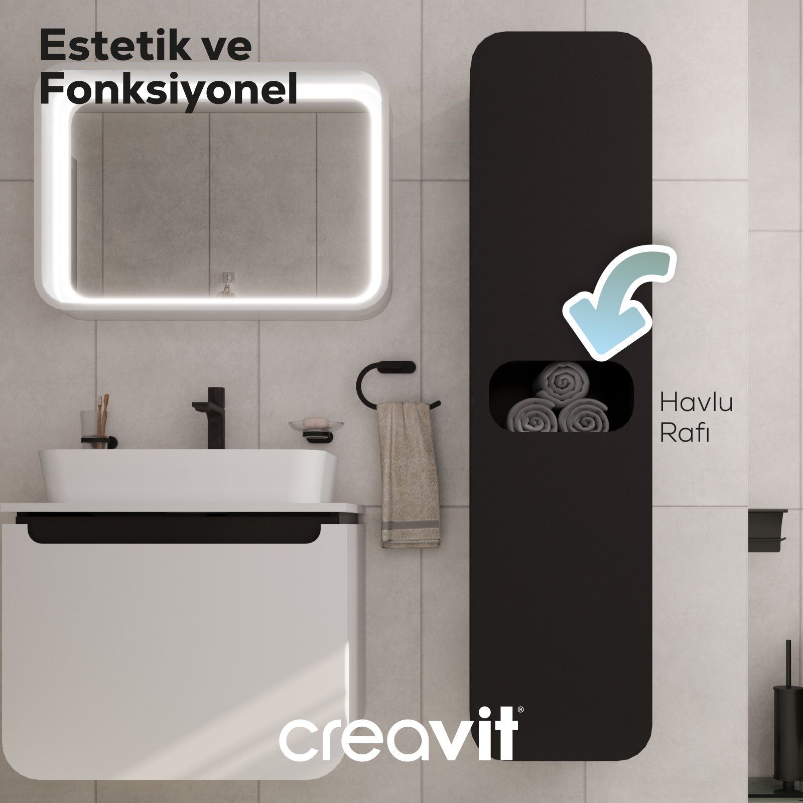 Pion Boy Dolabı 40*160 cm Mat Antrasit