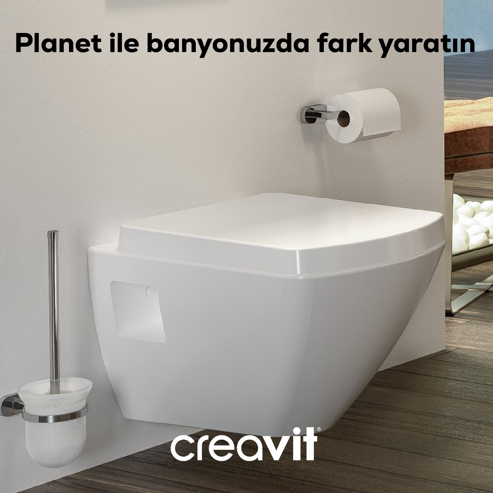 Planet Single Toilet Paper Holder