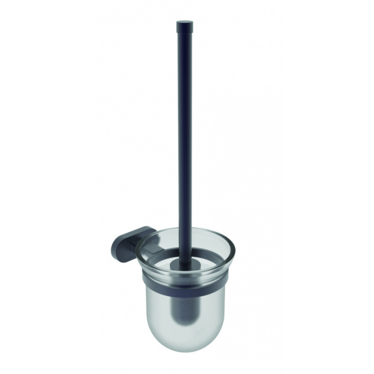 Planet Toilet Brush Holder Matte Black