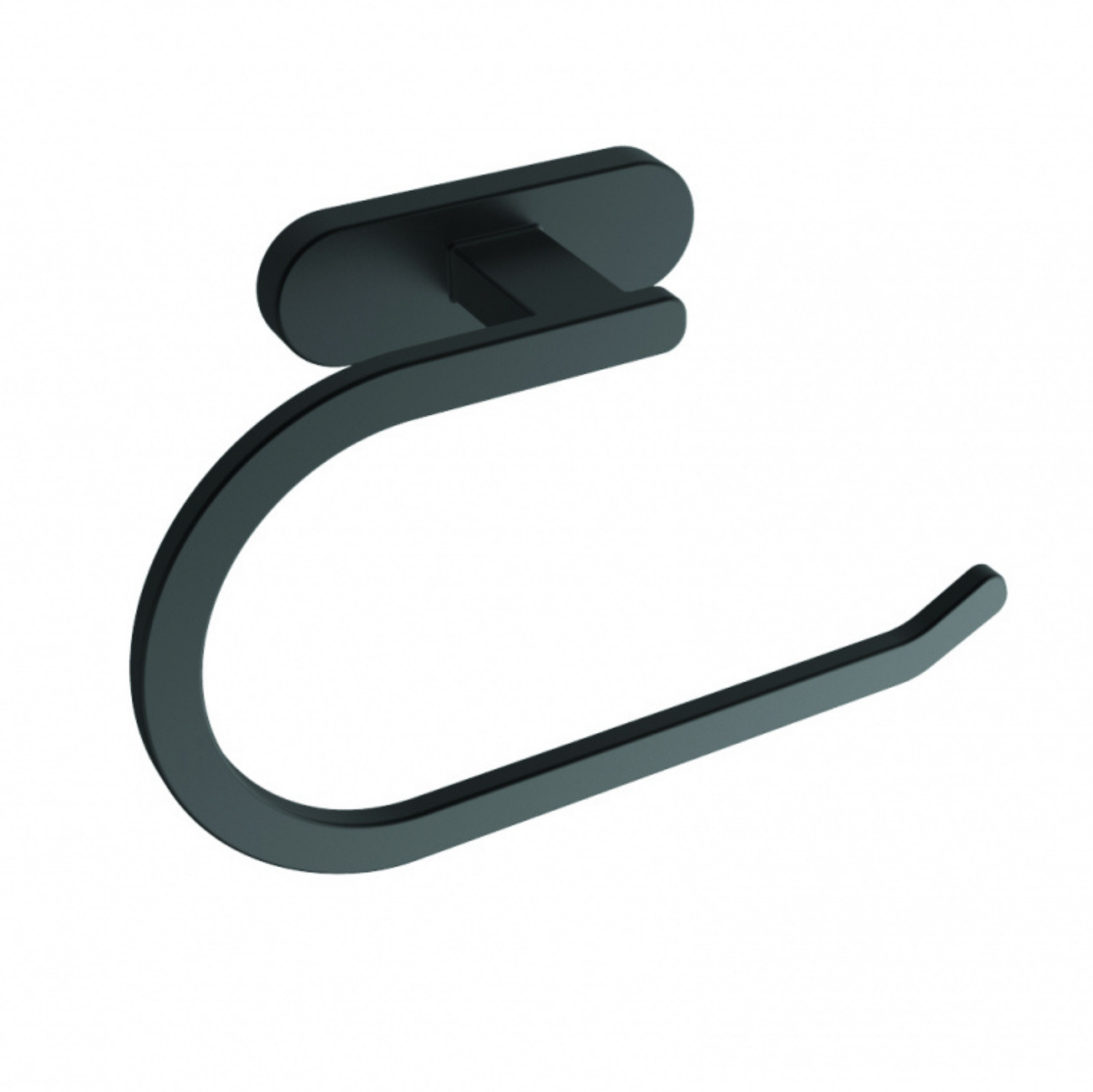 Planet Round Towel Holder Matte Black