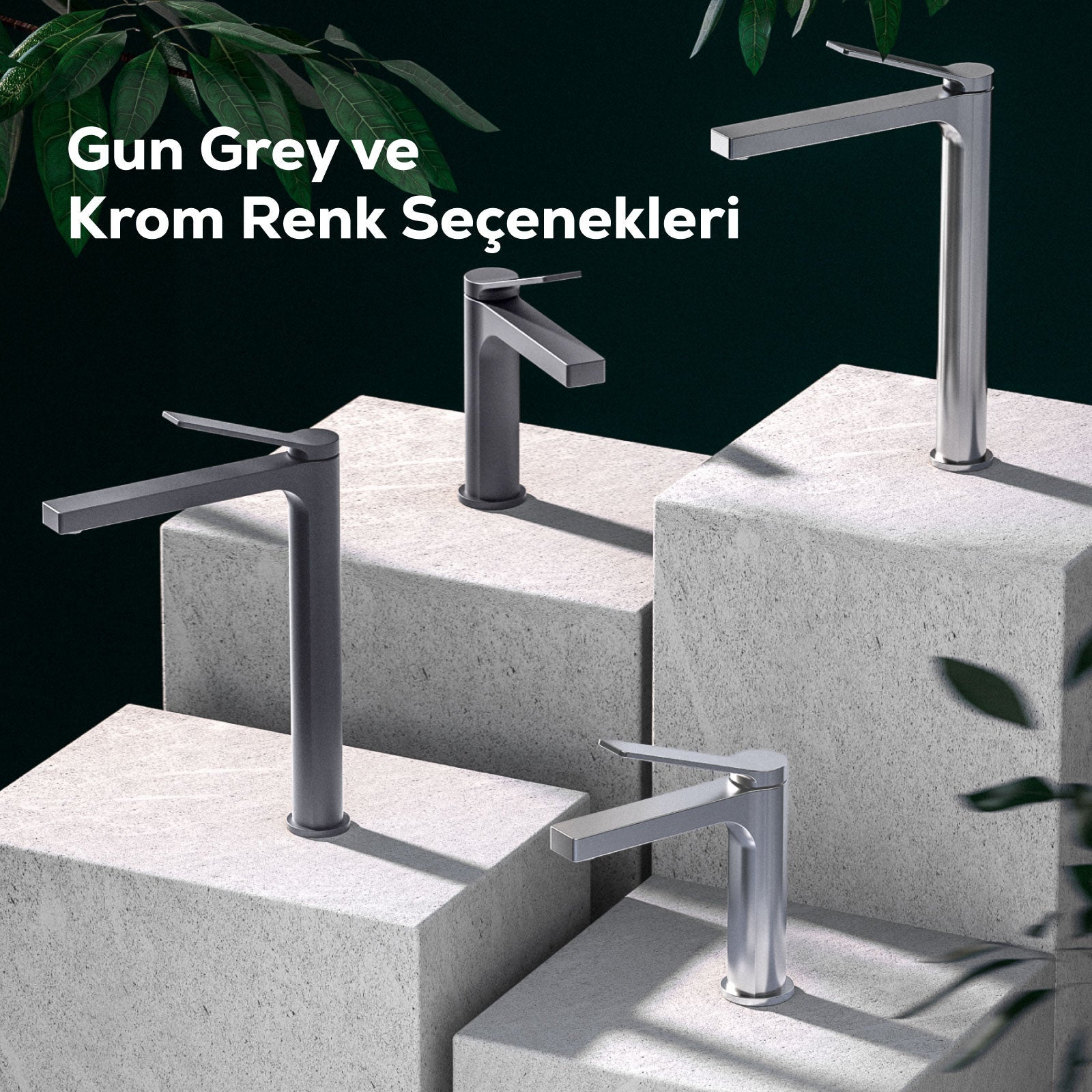 Ritmo Lavabo Armatürü Krom