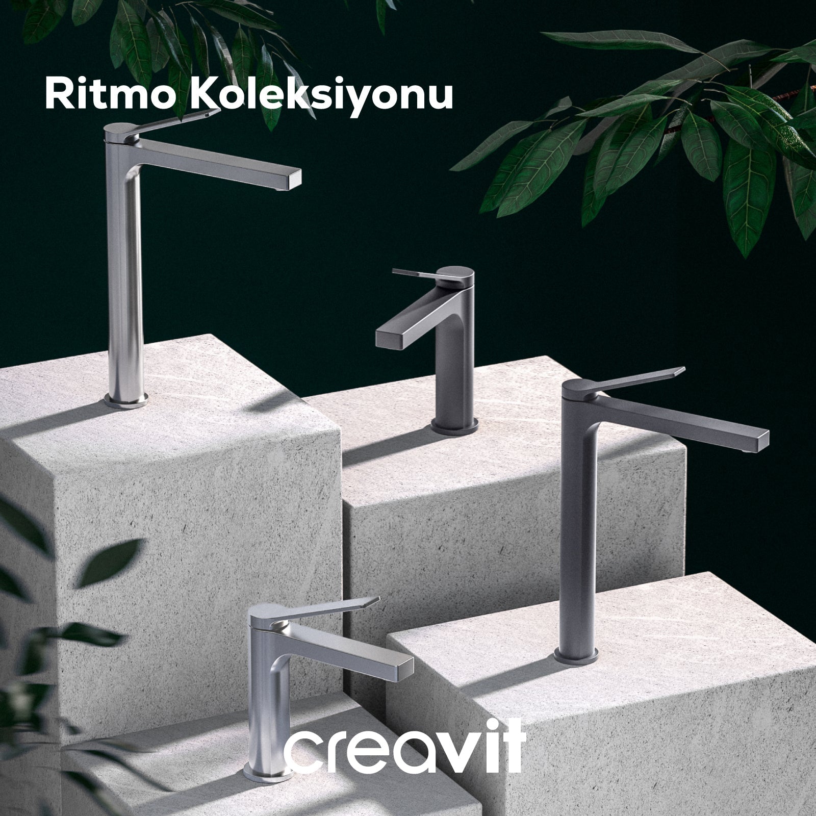 Ritmo Mutfak Armatürü Metalik Gri