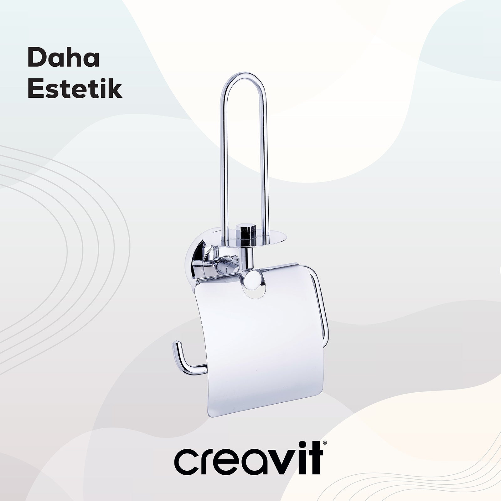 Royale Toilettenpapierhalter mit Deckel und Ersatz