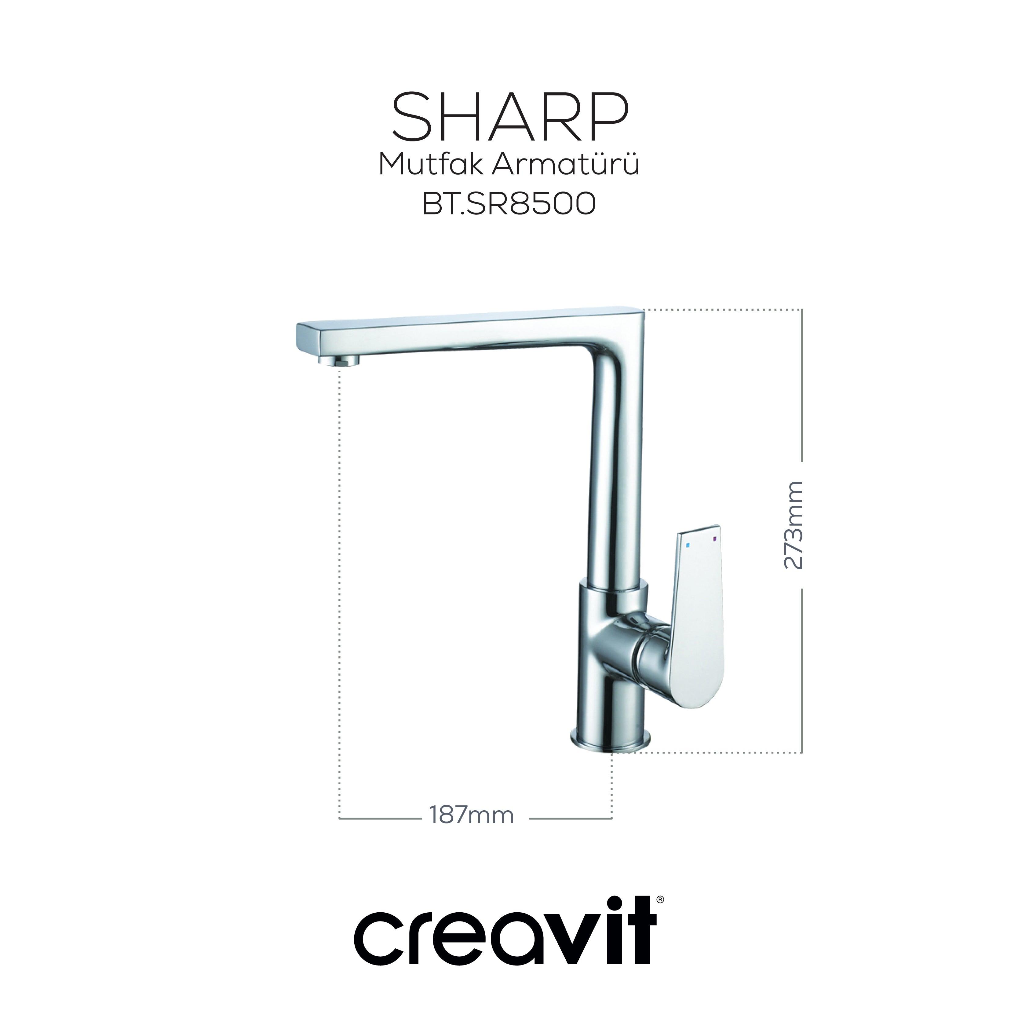 Sharp Kitchen Faucet Chrome