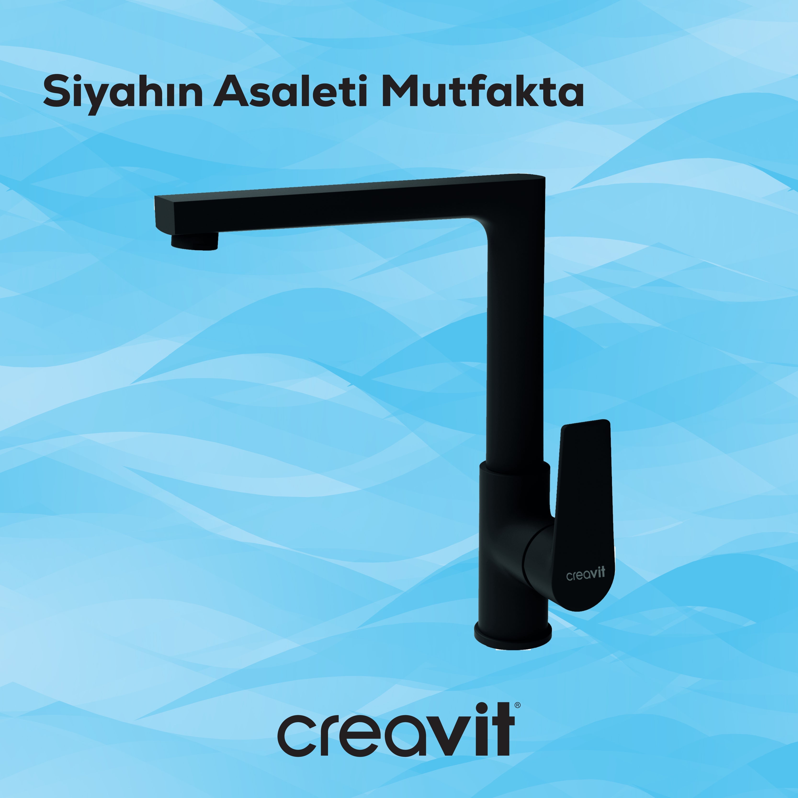 Sharp Mutfak Armatürü Mat Siyah
