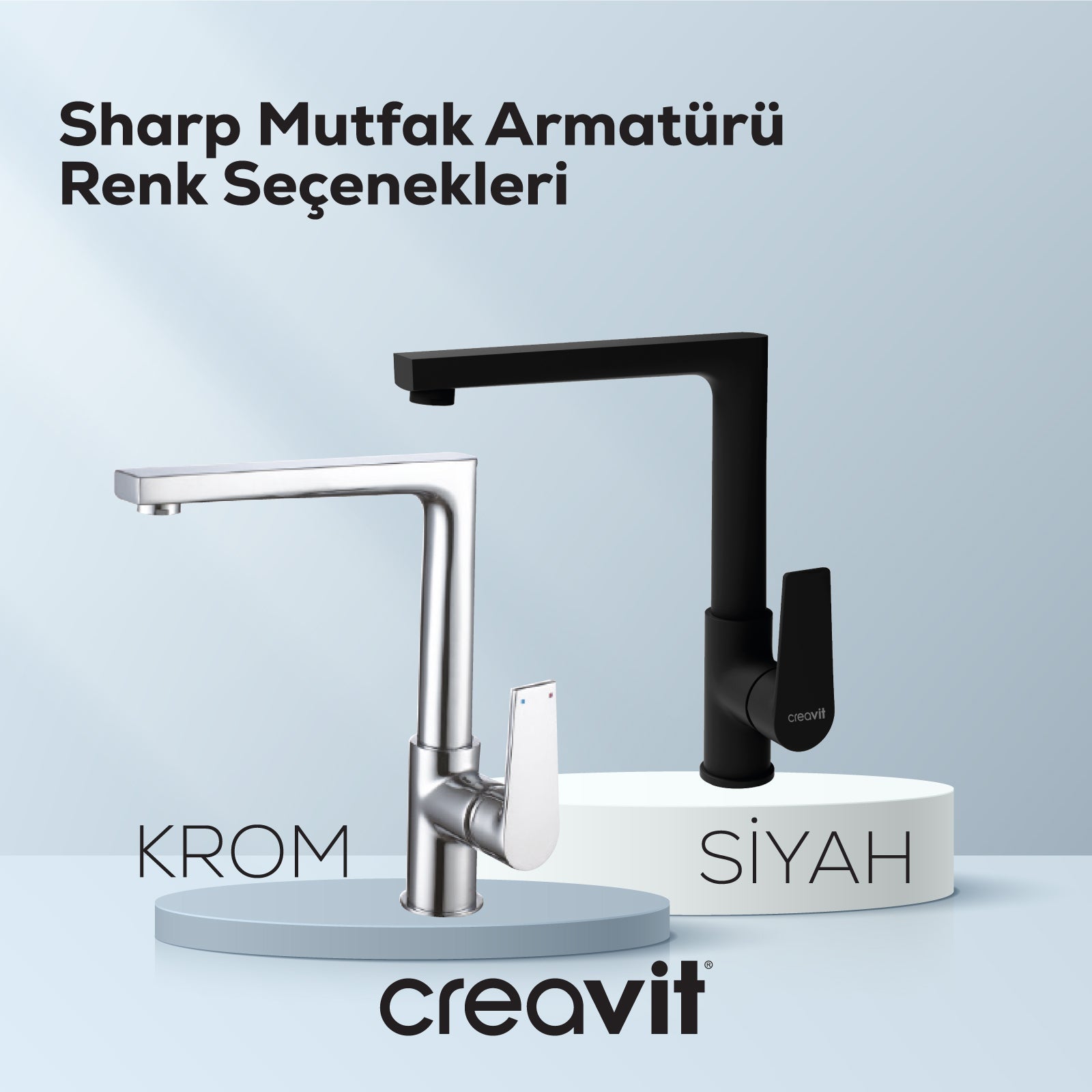 Sharp Mutfak Armatürü Mat Siyah