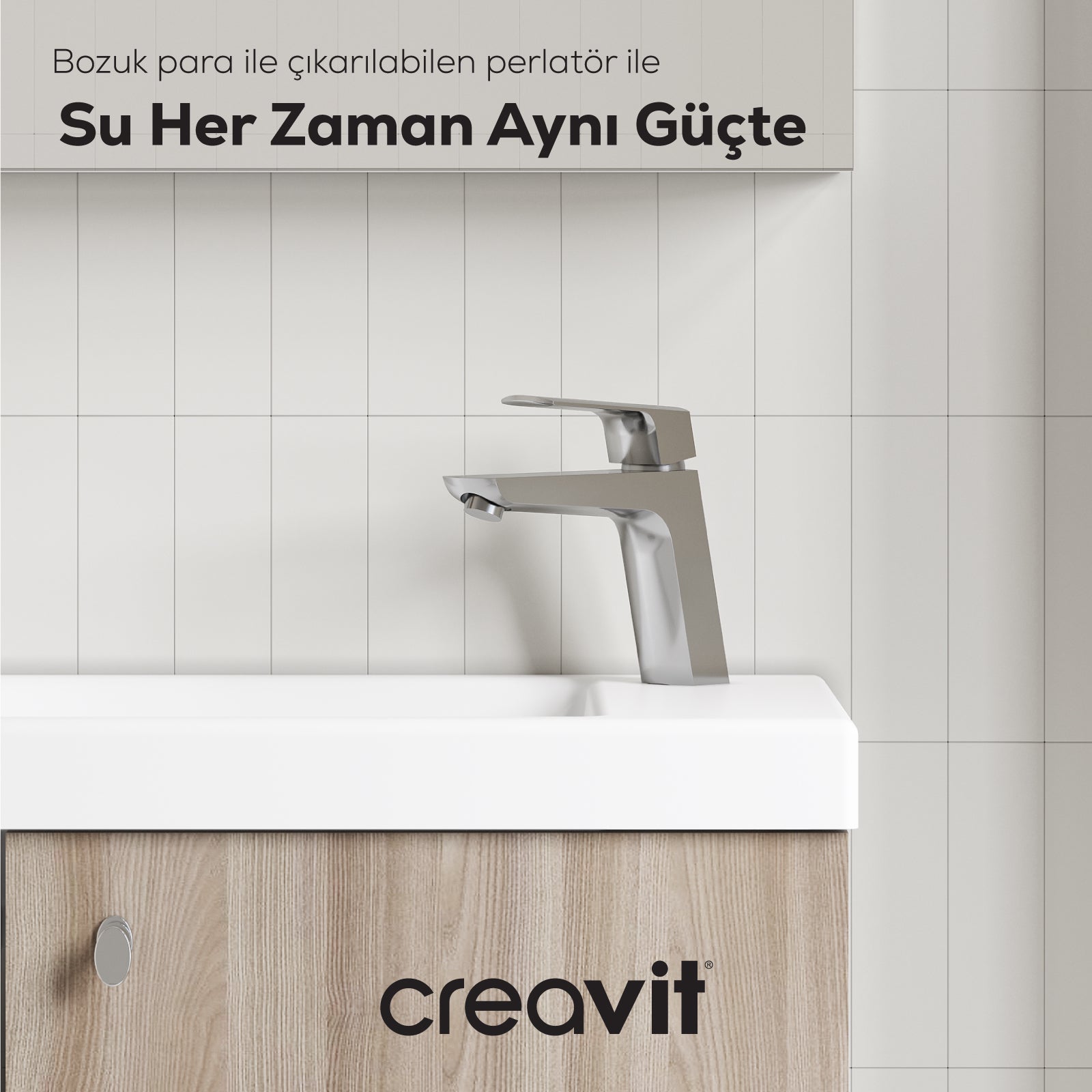 Slope Lavabo Armatürü Krom