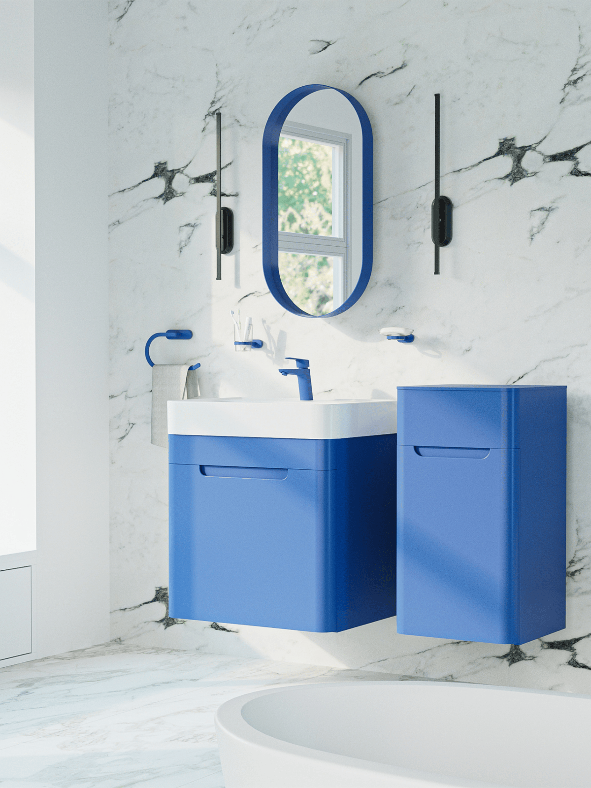 Slope Lavabo Armatürü Ocean Mavi