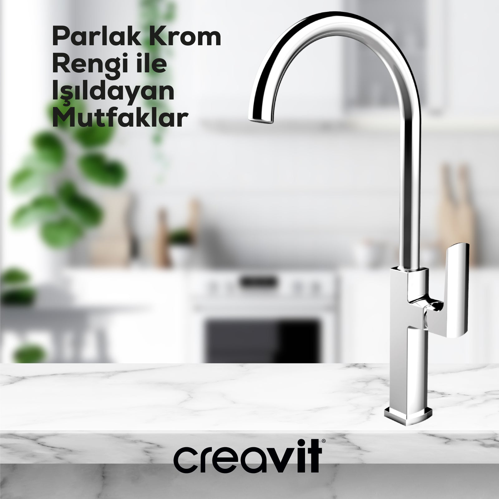 Slope Kitchen Faucet Chrome