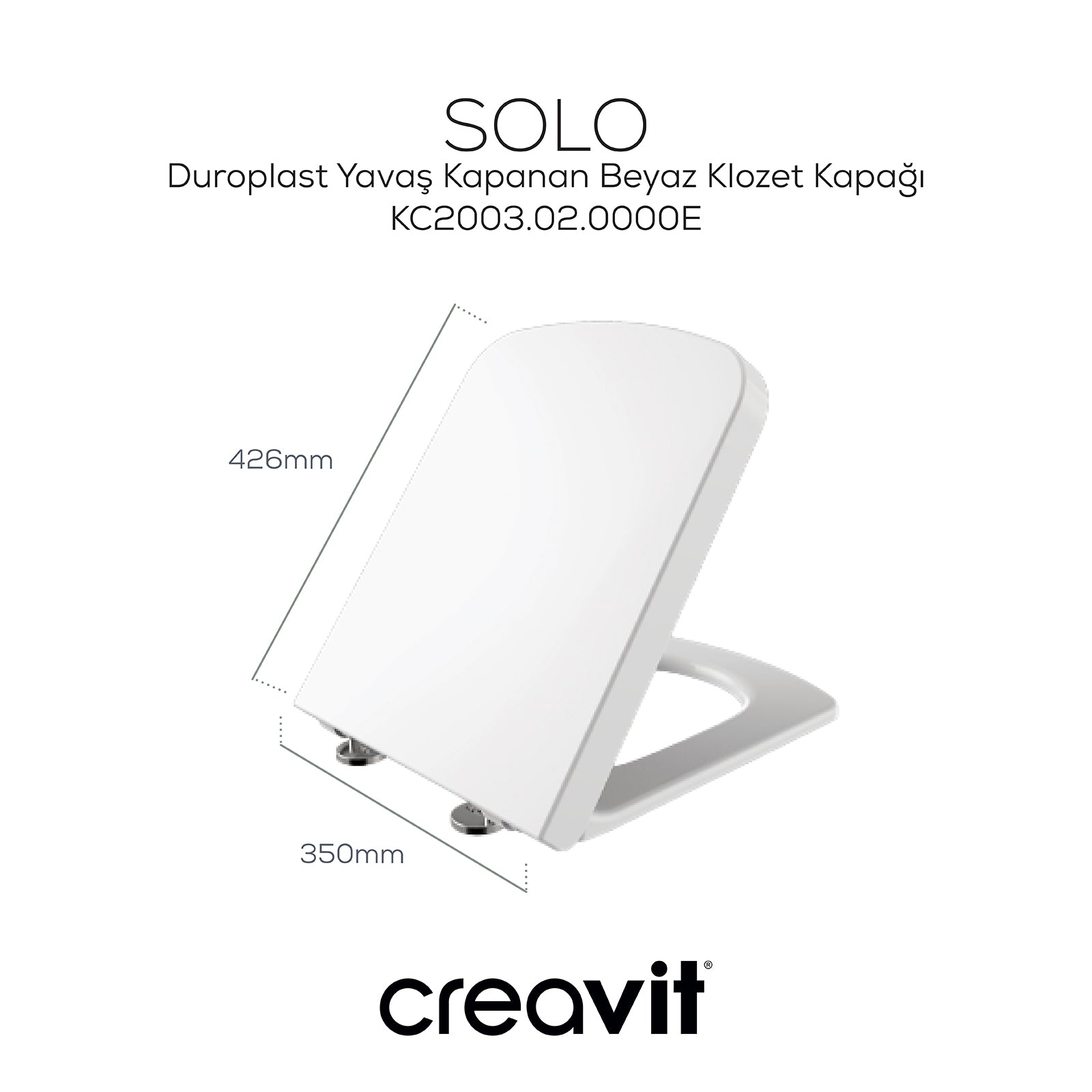 Solo Rimless-WC + Duroplast Slow Closing-WC-Sitz Weiß - Set