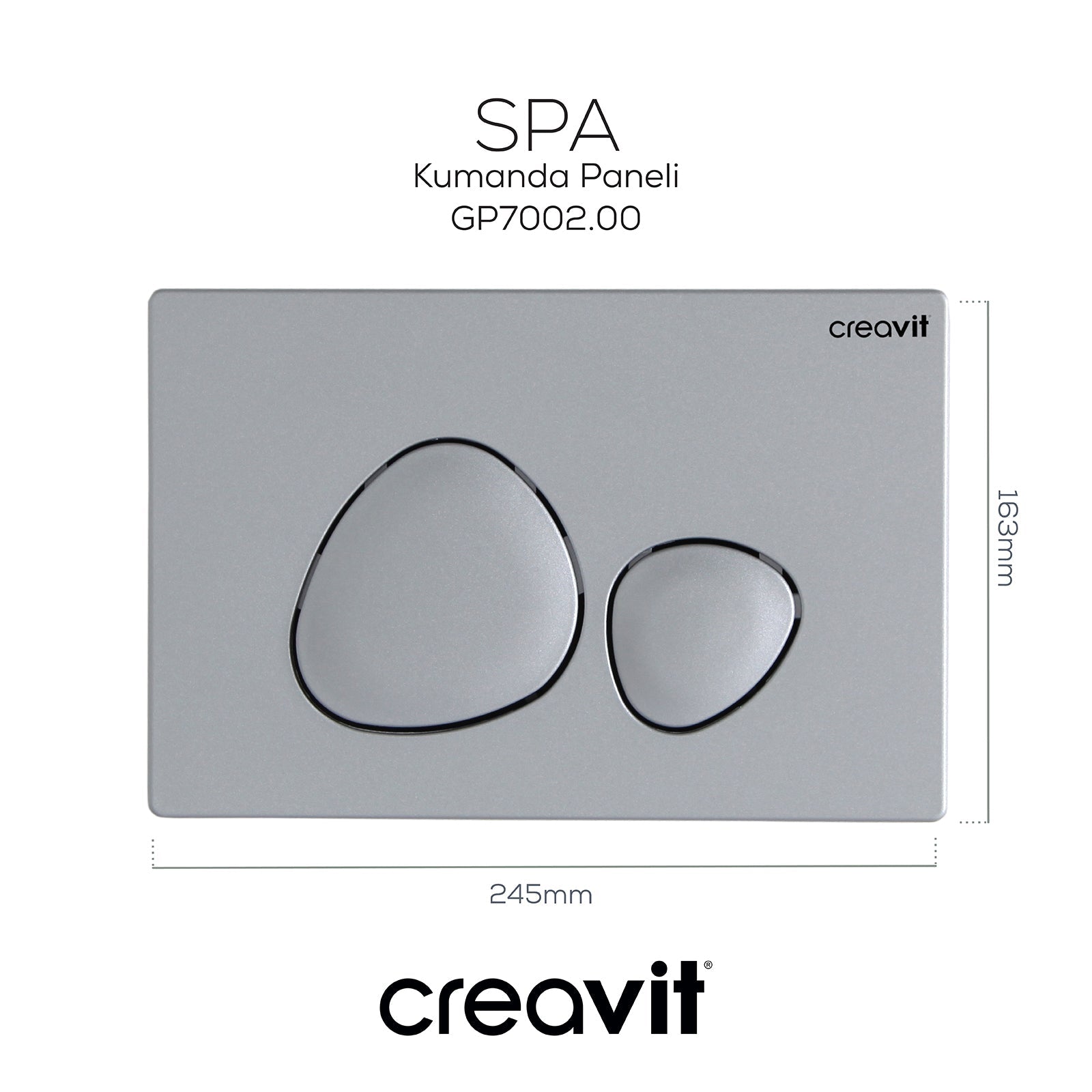 SPA Mat Gri Boyalı Kumanda Paneli