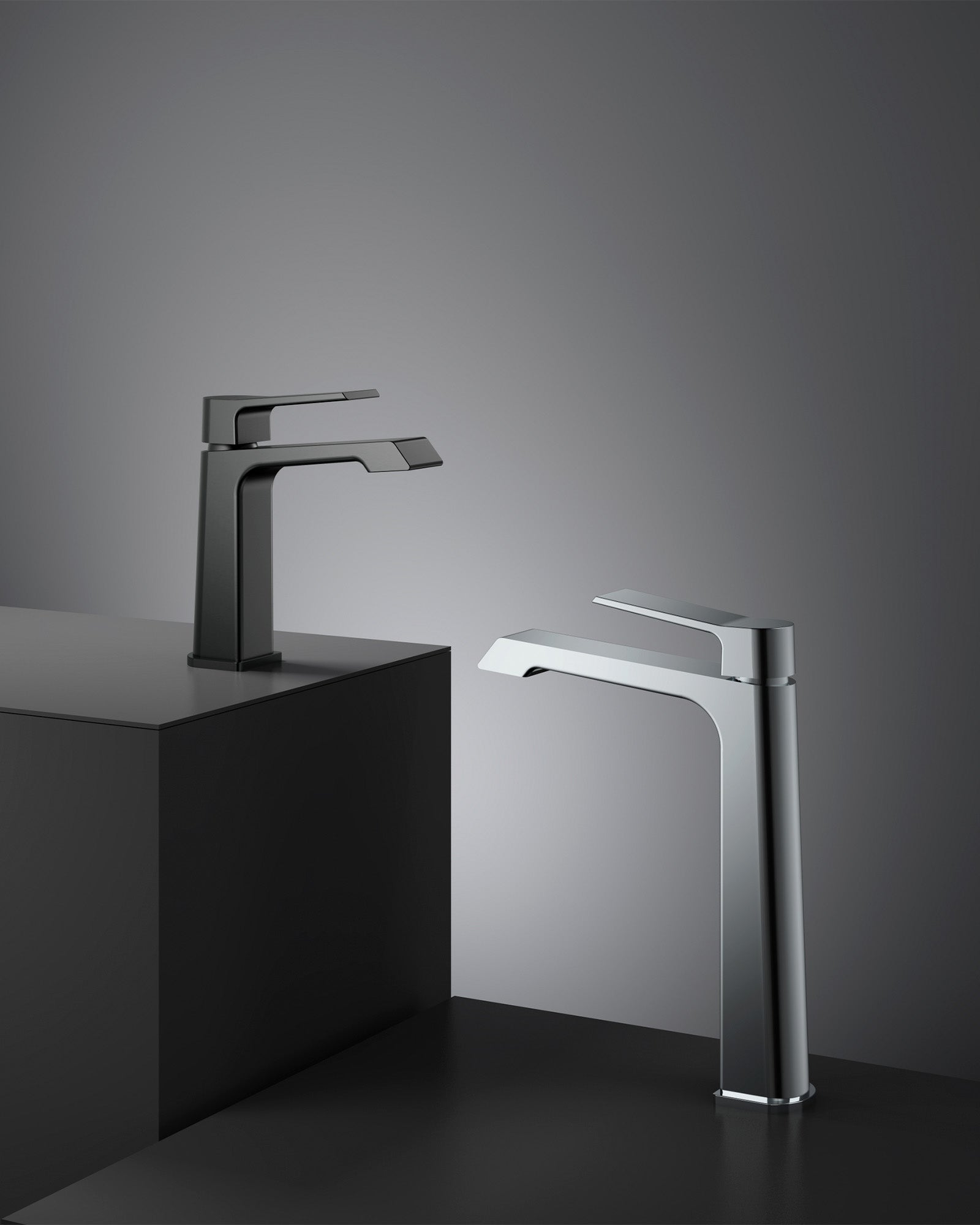 Stark Lavabo Armatürü Gun Grey