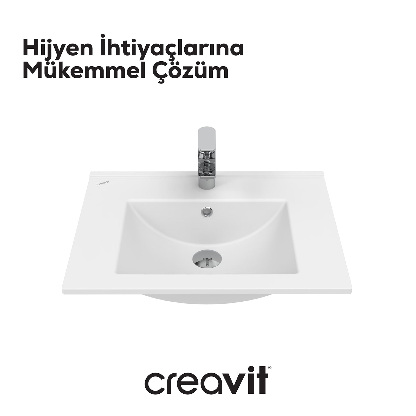 Water Shelf Sink 60 cm White