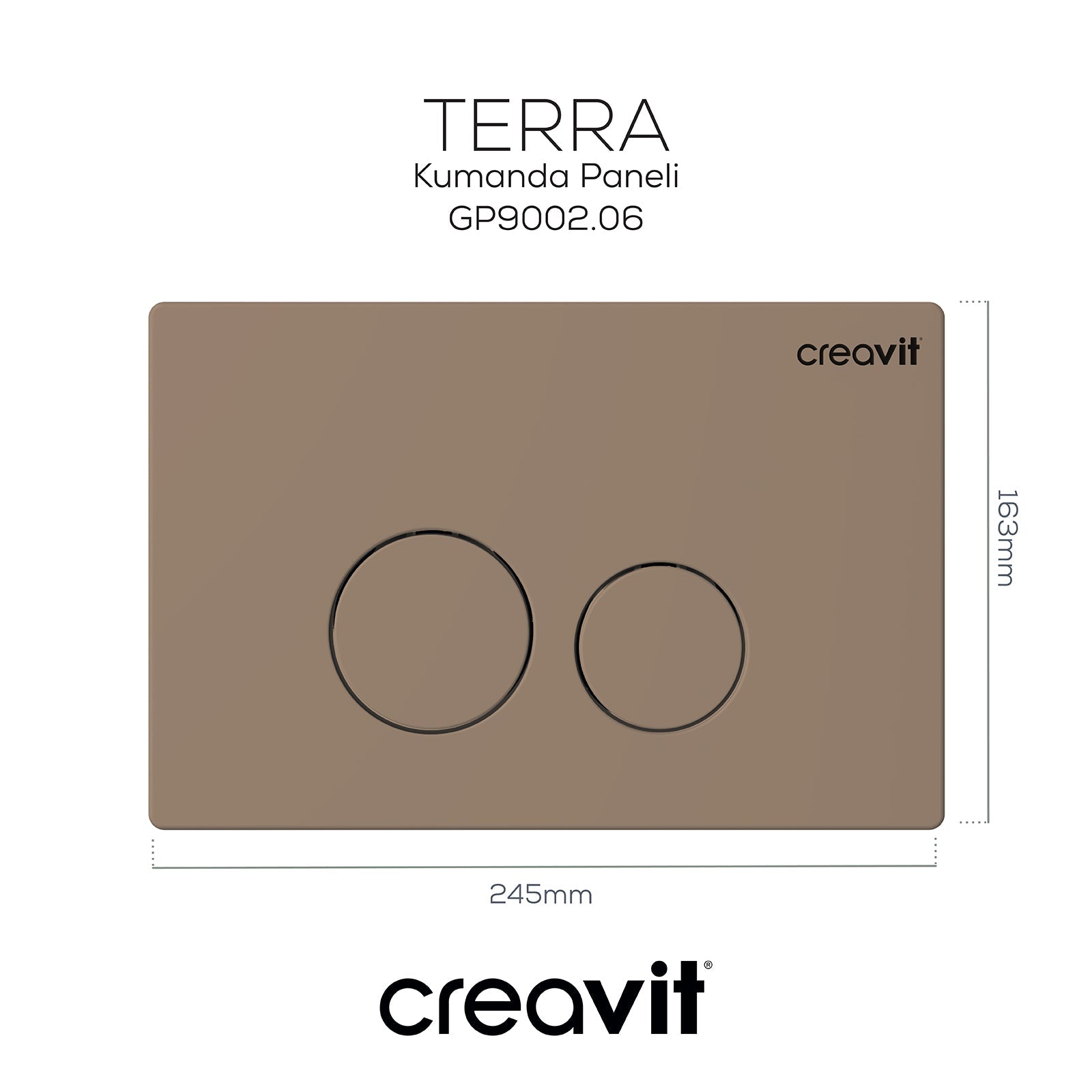Terra Mat Cappucino Painted Control Panel