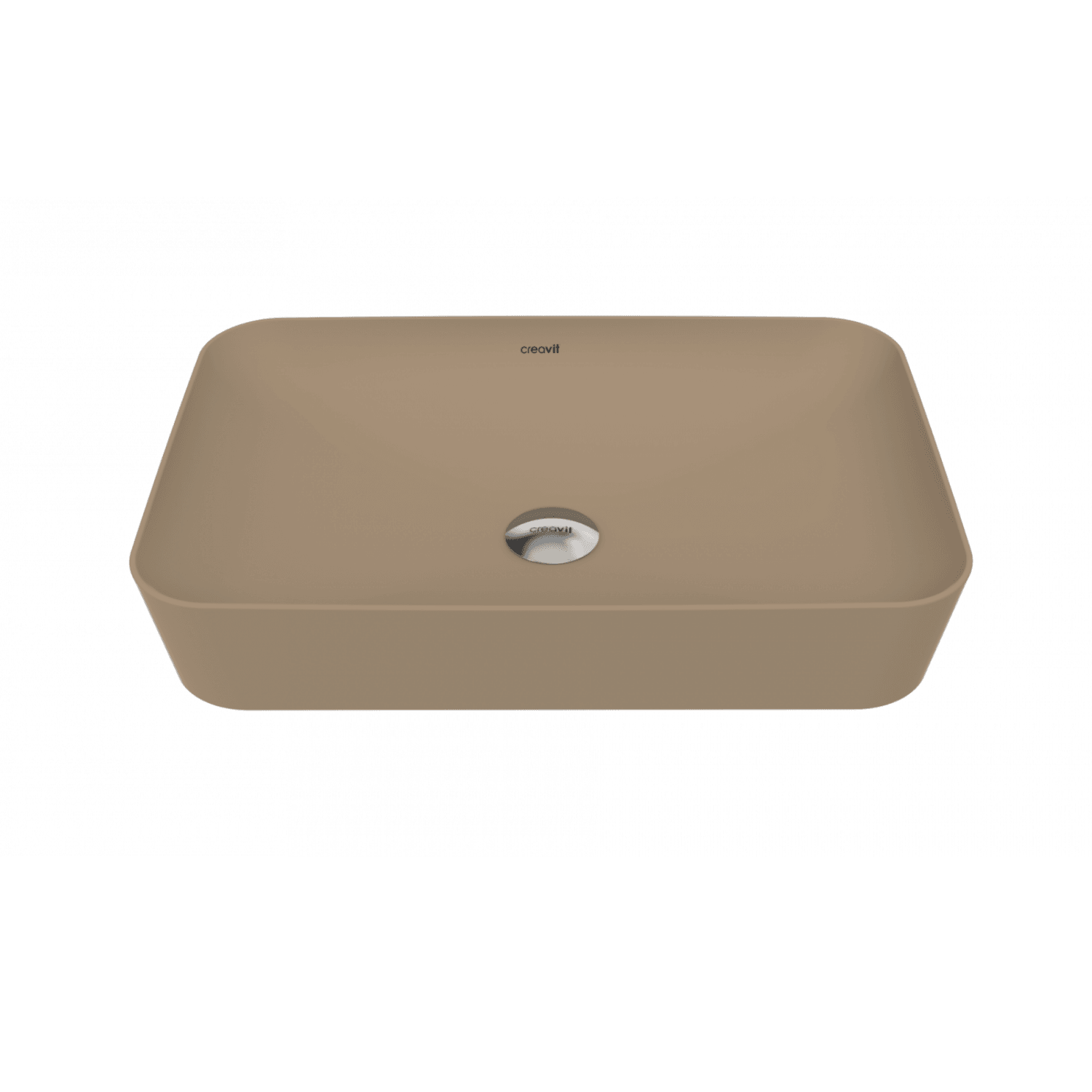 Ultra Dikdörtgen Çanak Lavabo 60 cm Mat Cappucino