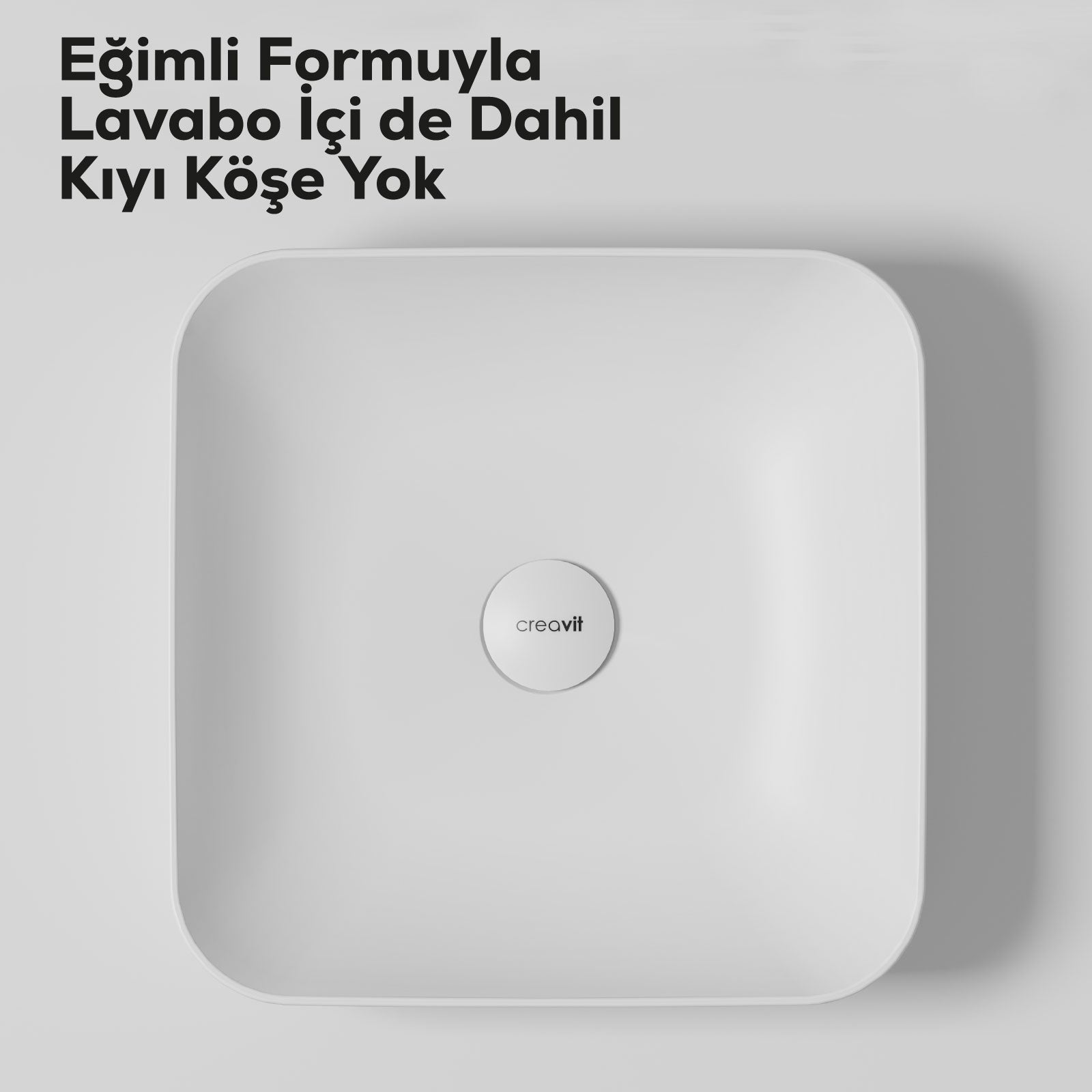 Ultra Square Bowl Sink 40cm White