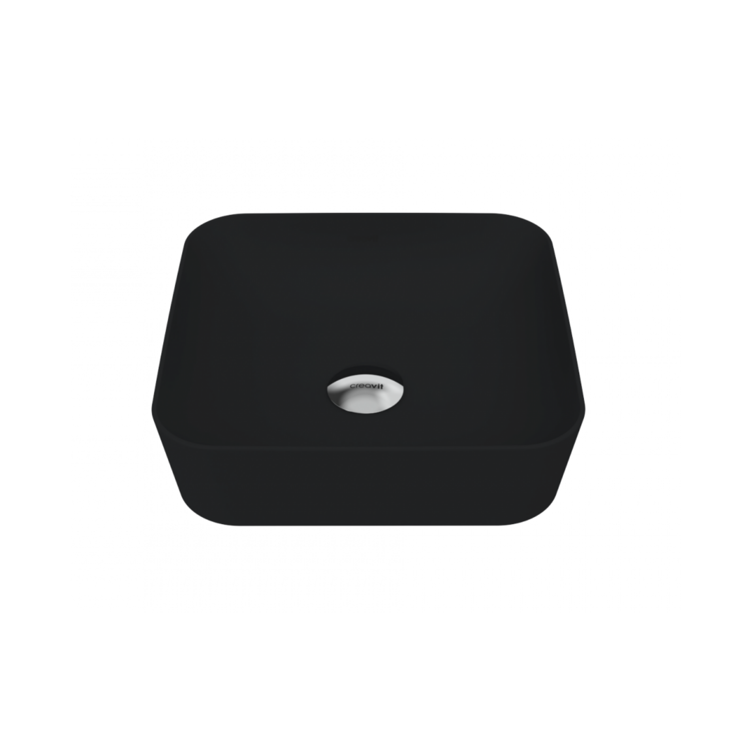 Ultra Square Bowl Sink 40cm Matte Black