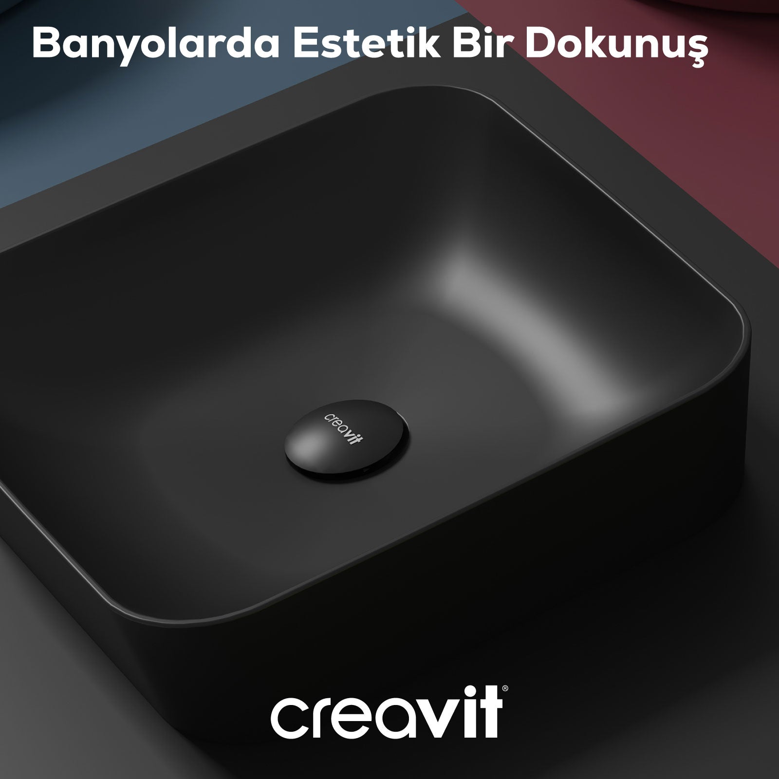 Ultra Square Bowl Sink 40cm Matte Black