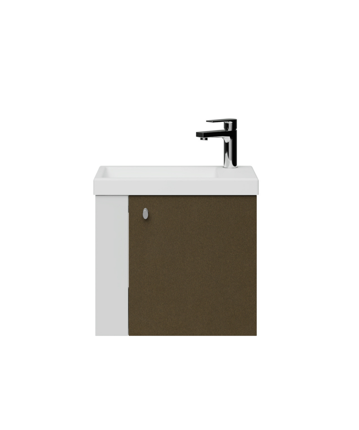 Forest Lavabo Dolabı 50 cm Beyaz-Bakır
