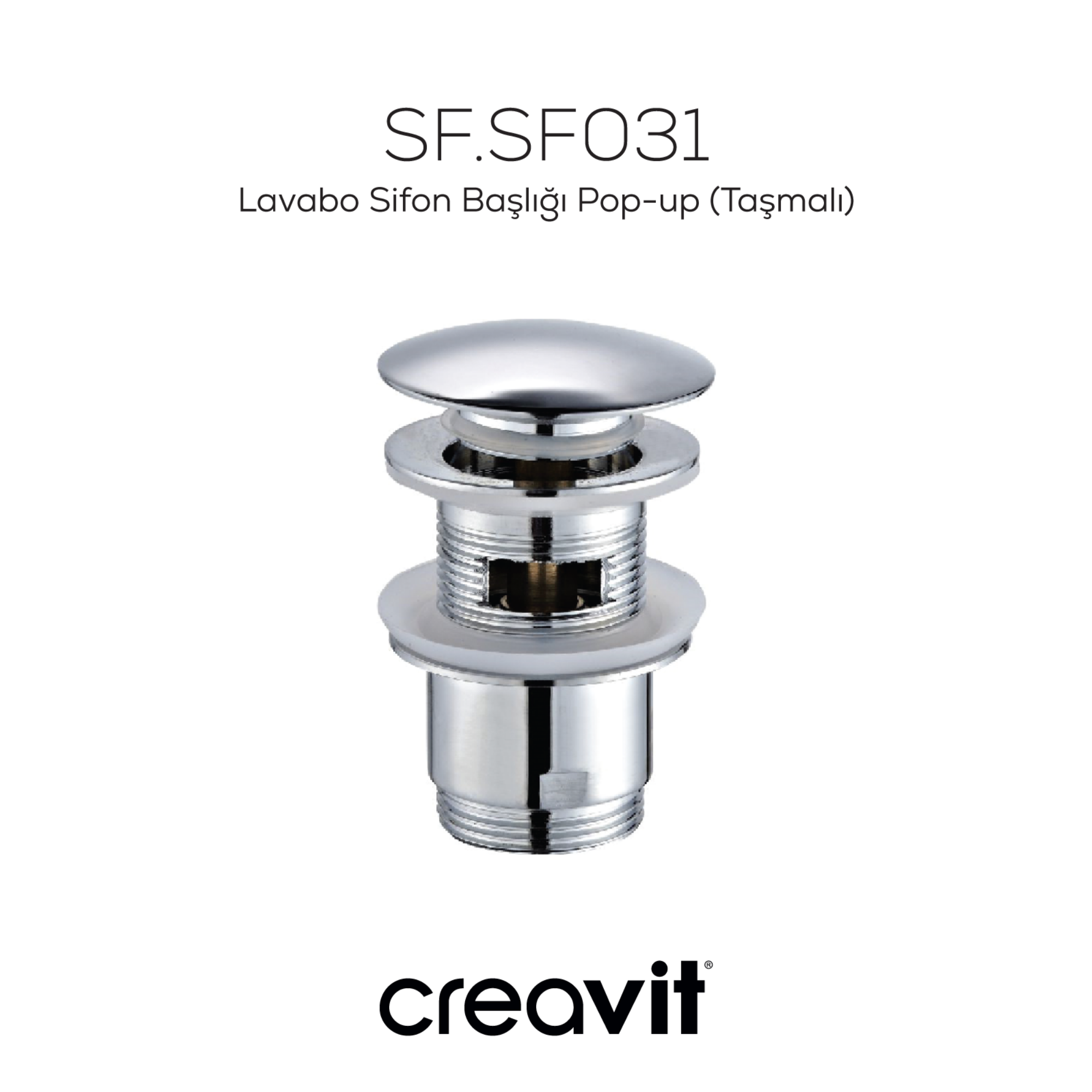 Sink Siphon Head Pop-up (Overflow) 