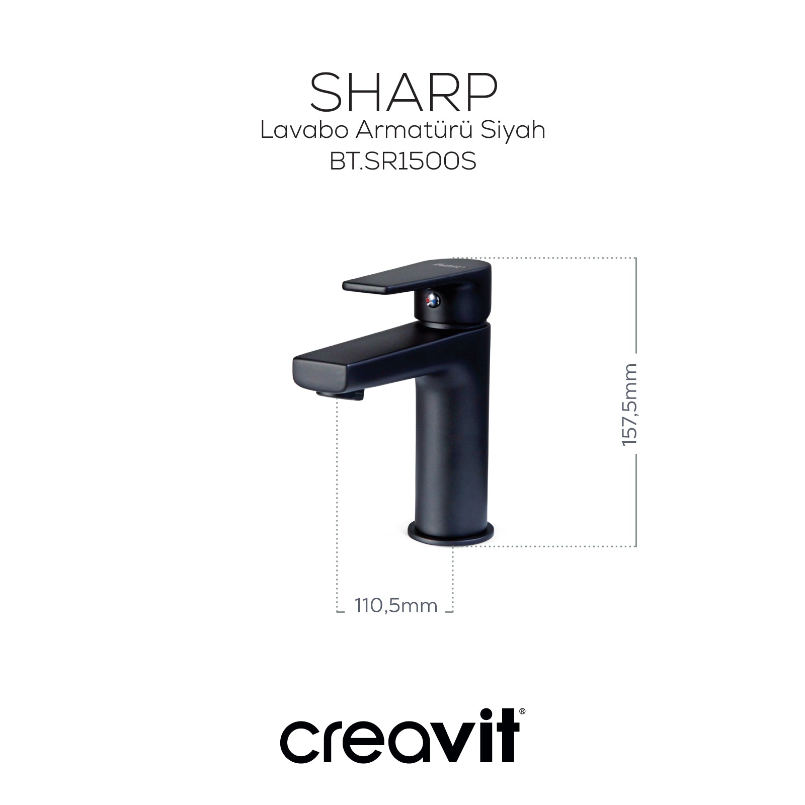 Sharp Sink Faucet Black 