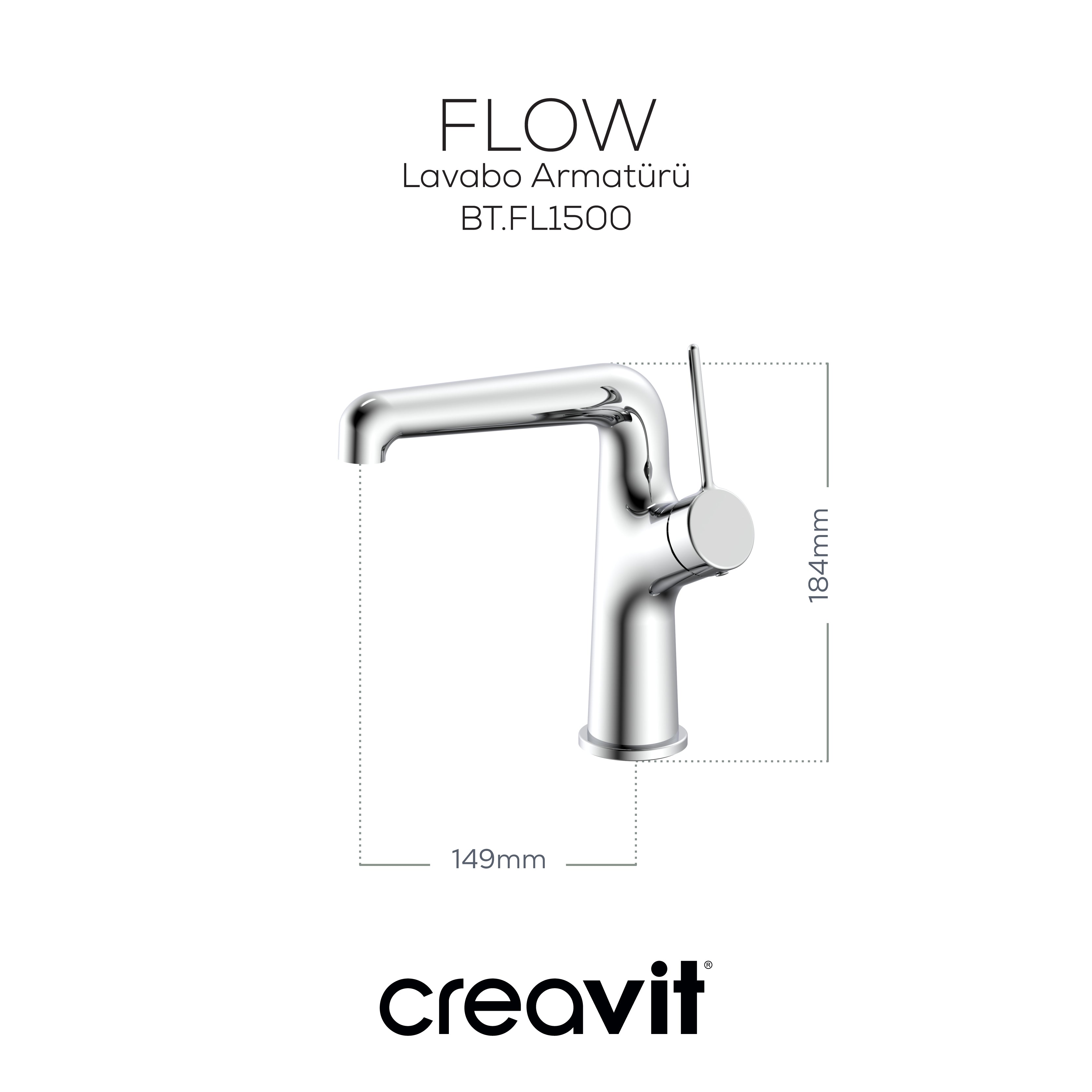 Flow Sink Faucet Chrome 