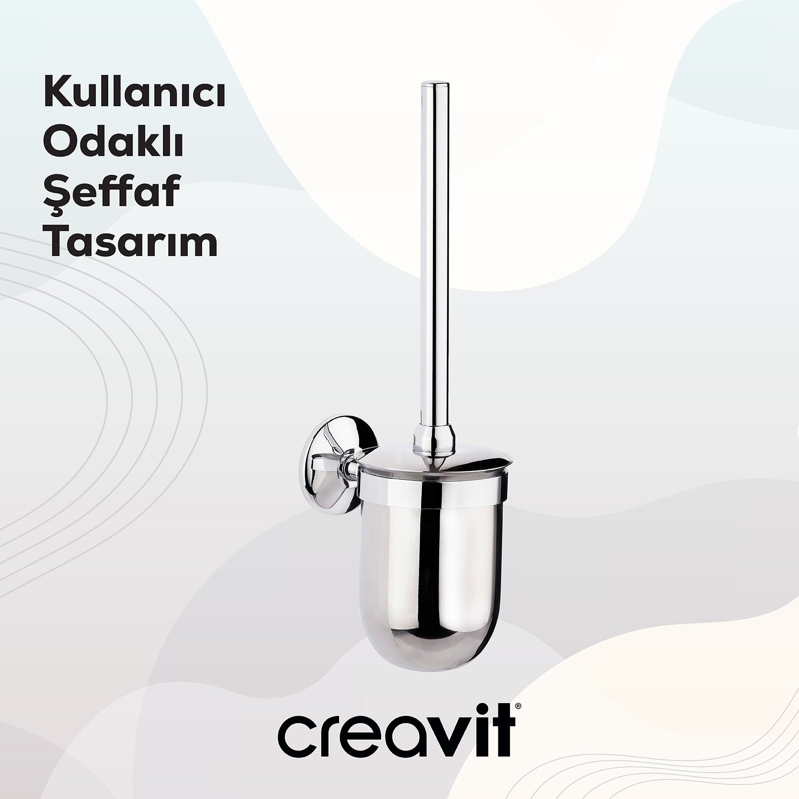 Joyful Tuvalet Fırçalığı Cam - Duvardan