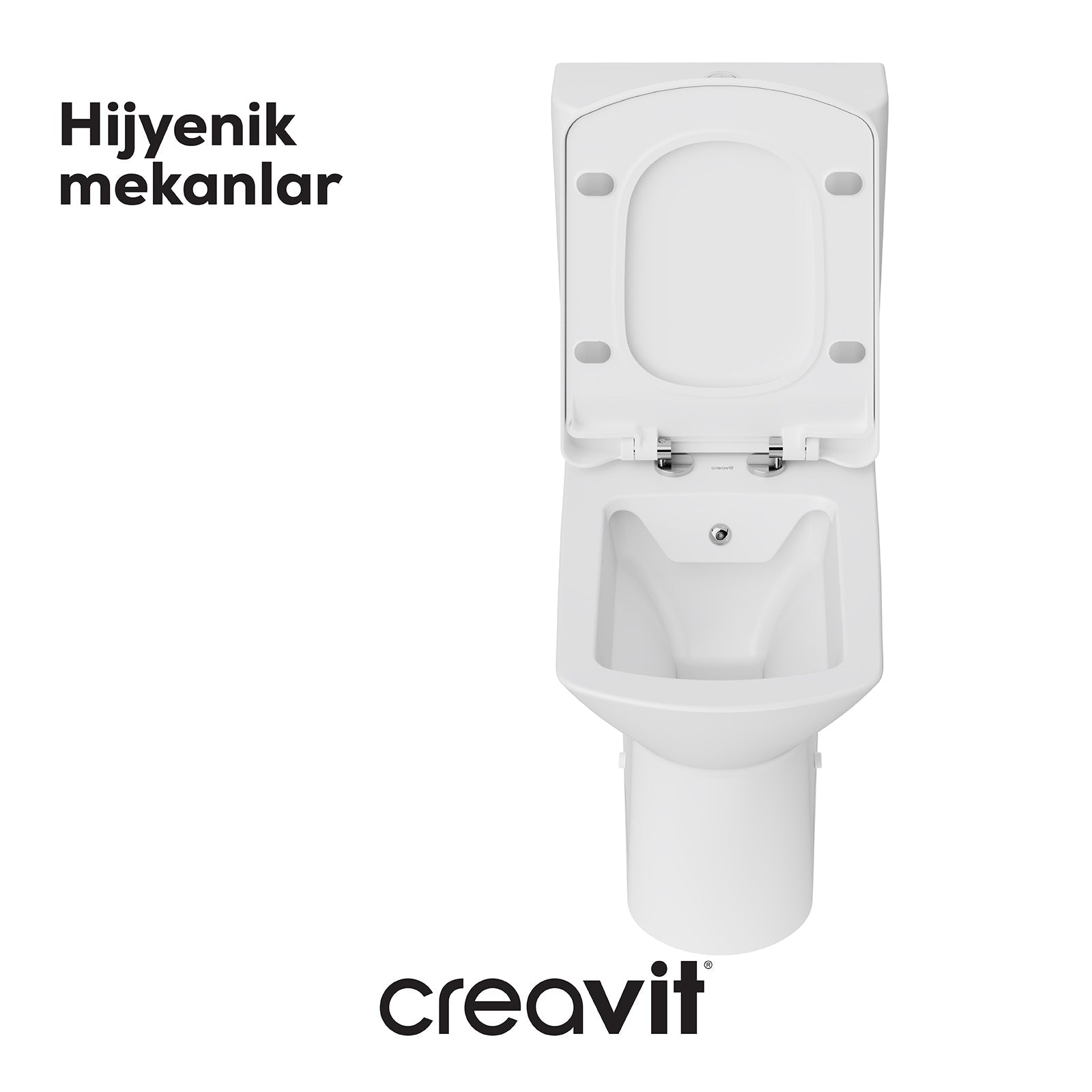 Nova Klozet Rim-Off Duvara Dayalı Beyaz - Creavit | Banyo Bu Tarafta