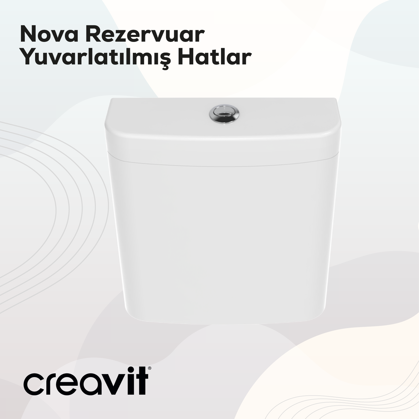 Letoon & Nova Rezervuar Beyaz - Creavit | Banyo Bu Tarafta