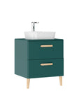 Patara Lavabo Dolabı 60cm Mat Yeşil
